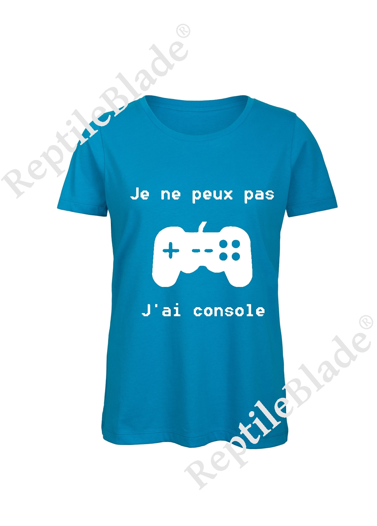 Miniature T-shirt femme "Je peux pas j'ai console"