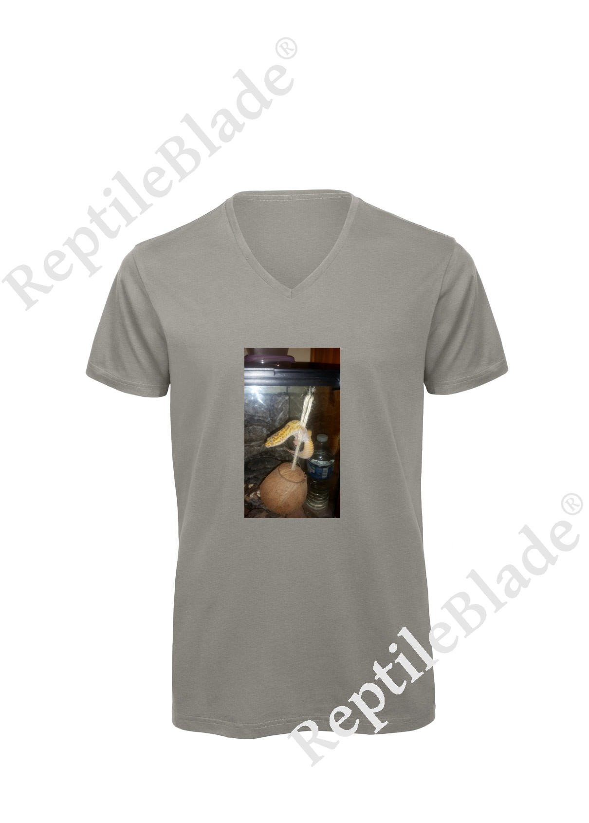 T-shirt homme col v "Lilo tortues"