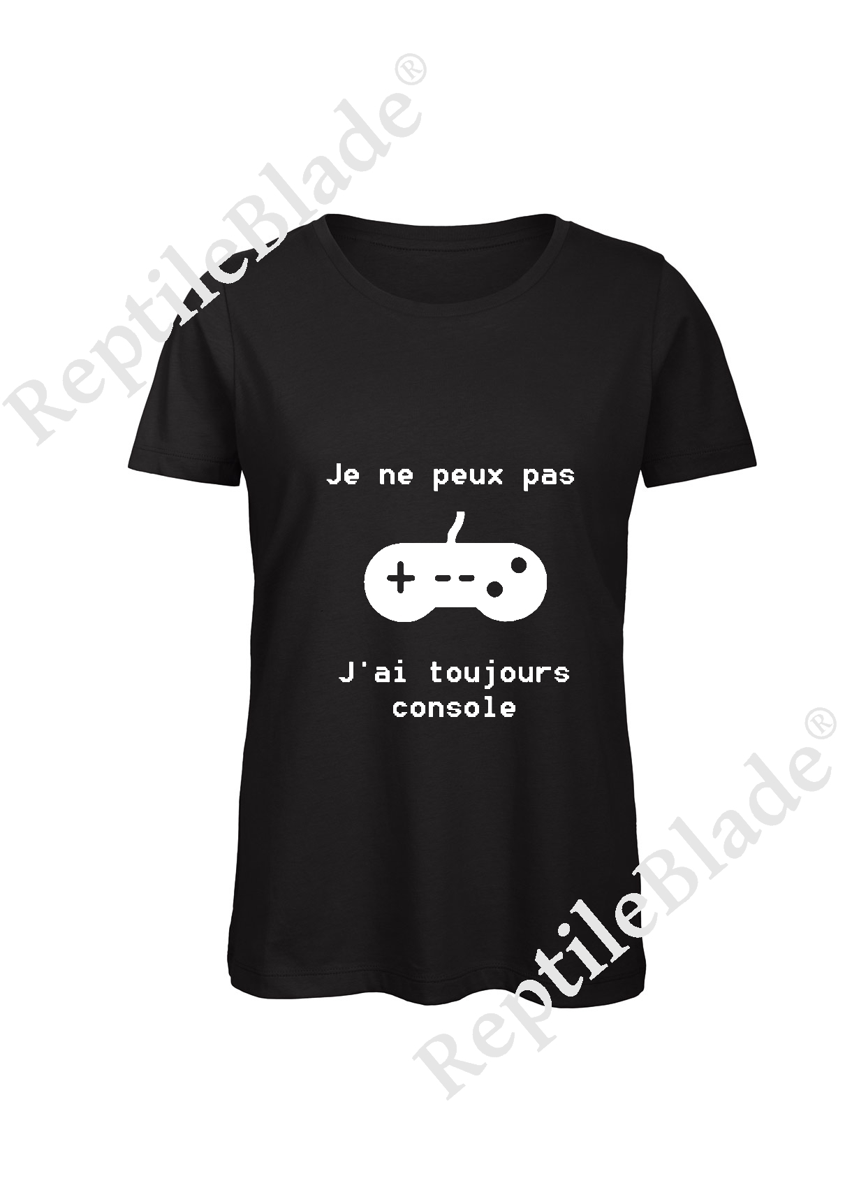 Miniature T-shirt femme "Je peux pas j'ai toujours console"