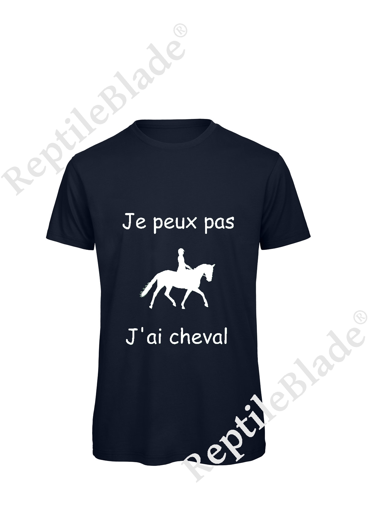 Miniature T-shirt homme "Je peux pas j'ai cheval"