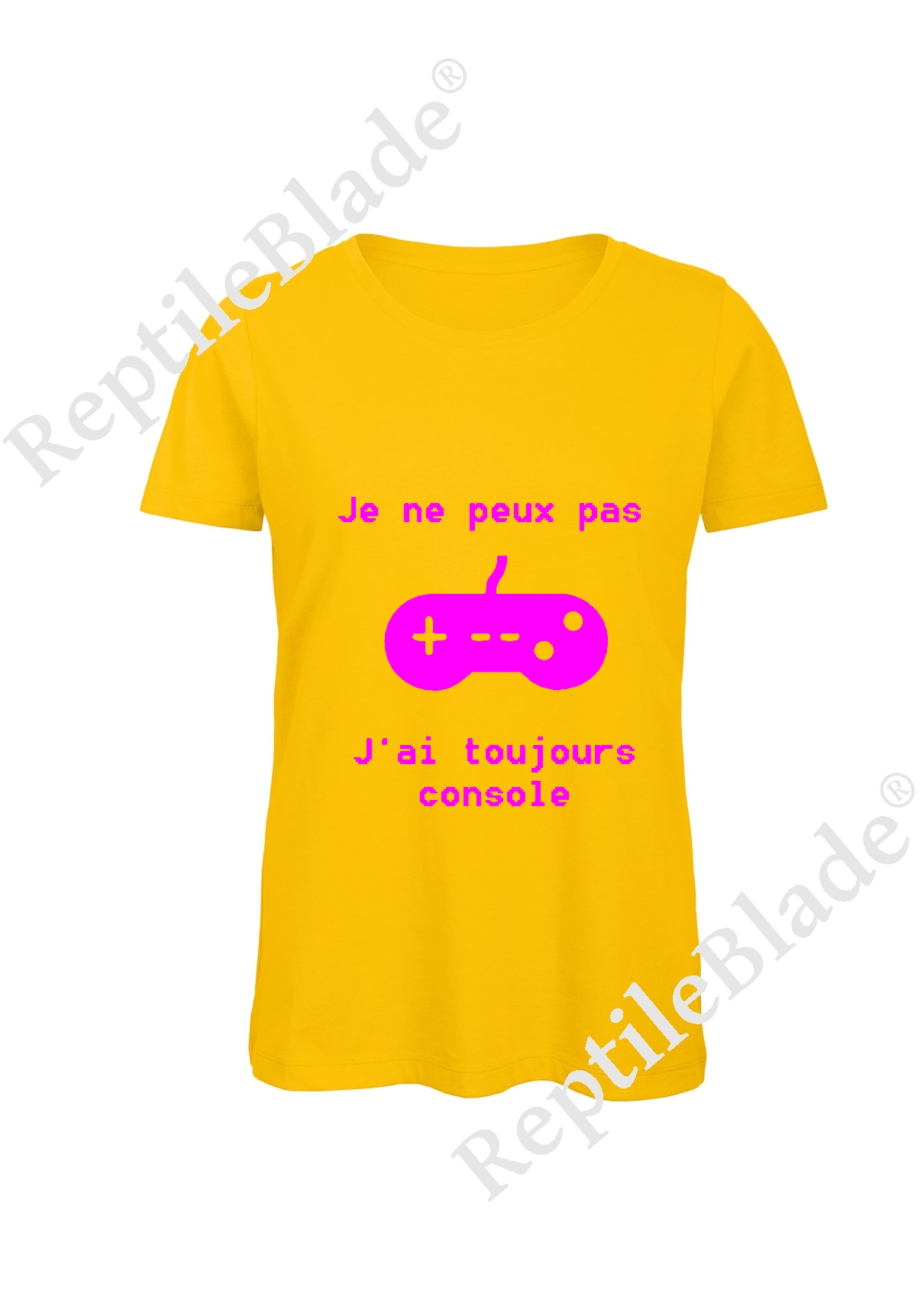 T-shirt femme "Je peux pas j'ai toujours console"