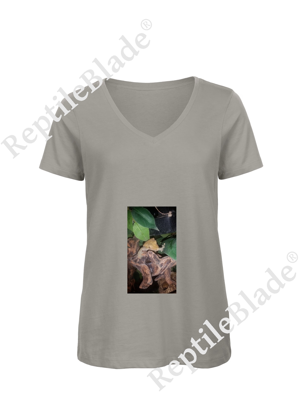 T-shirt femme col v "Lilo tortues"