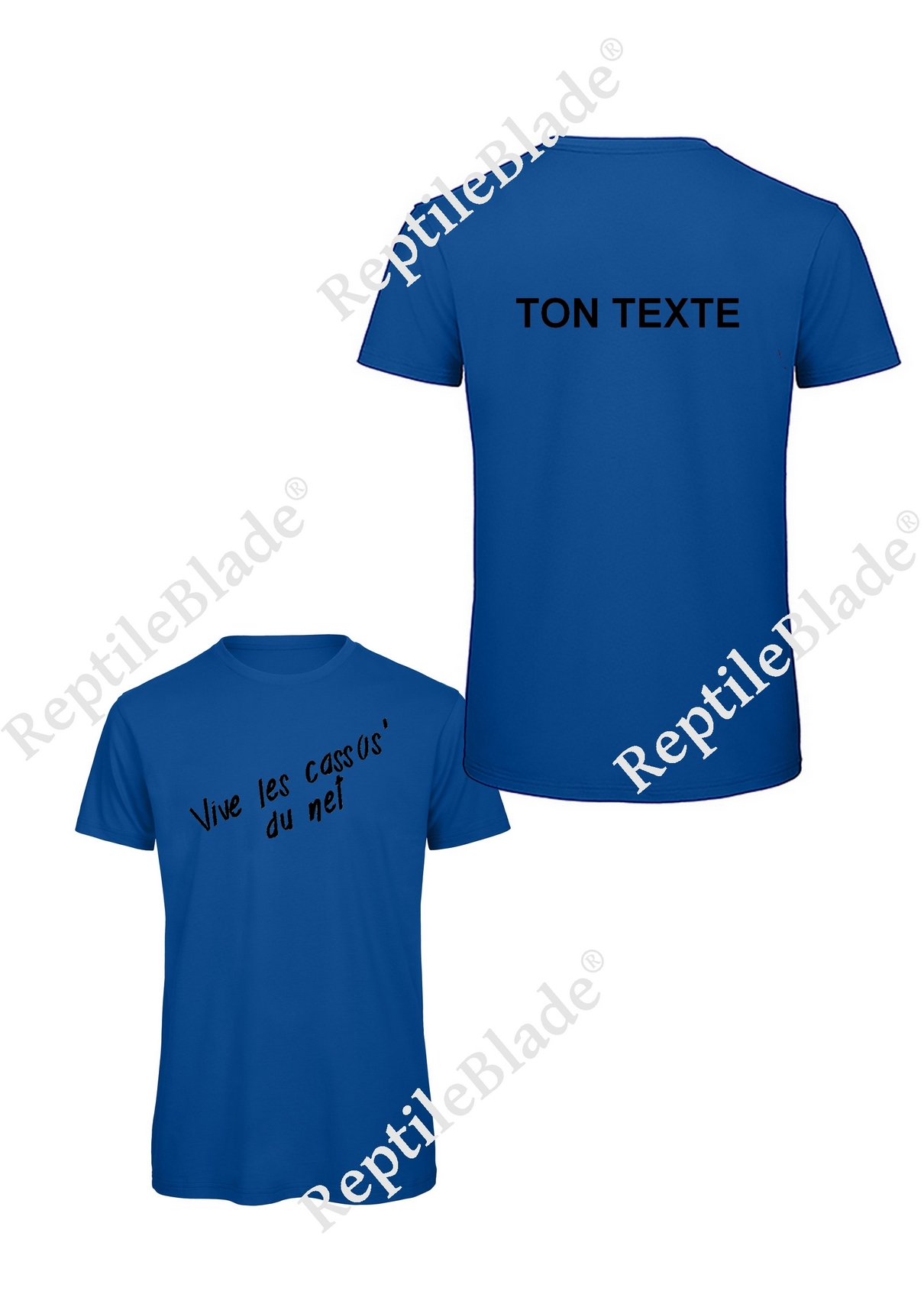 Miniature T-shirt homme "Vive les cassos' du net"