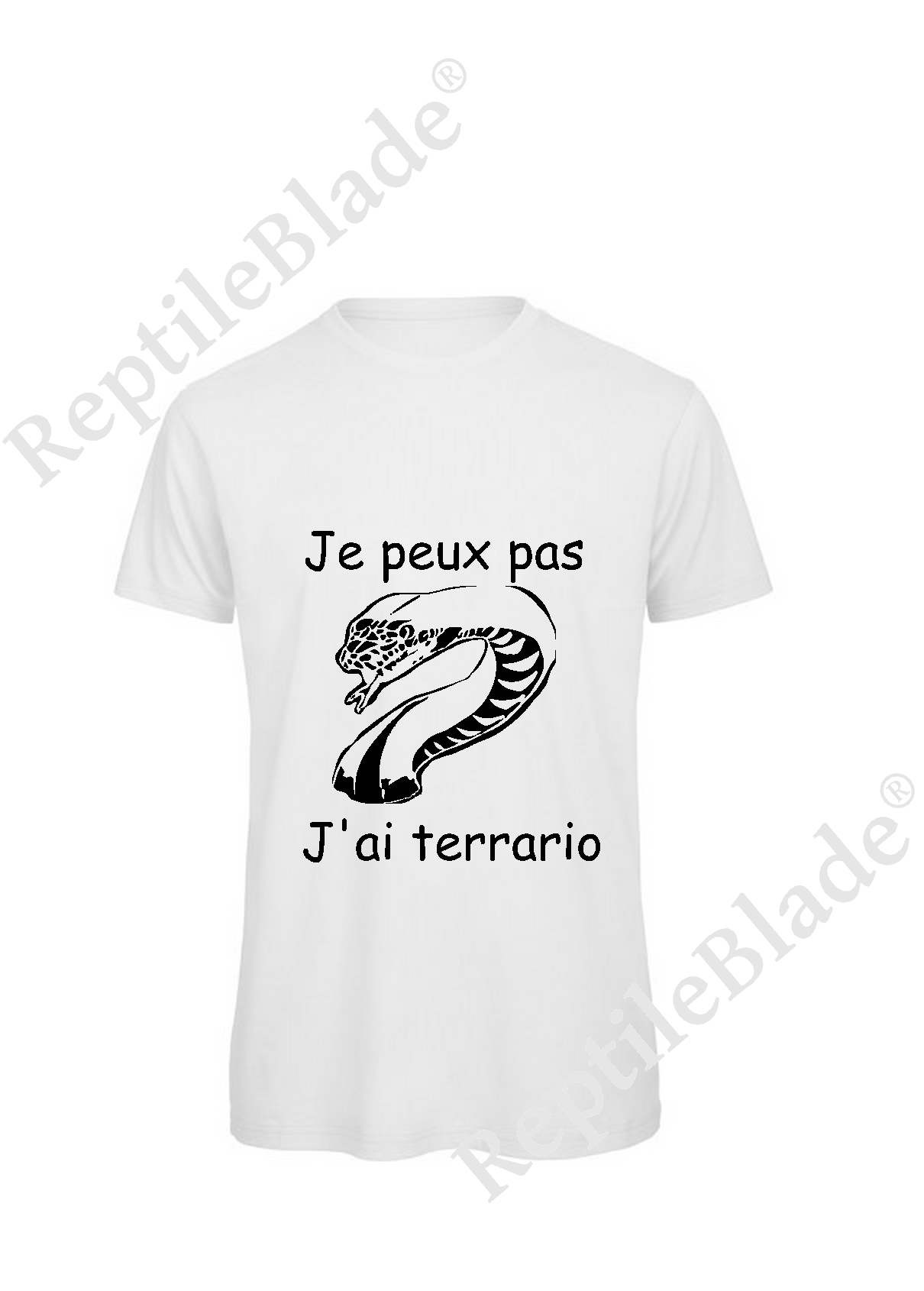 Miniature T-shirt homme "Je peux pas j'ai terrario"