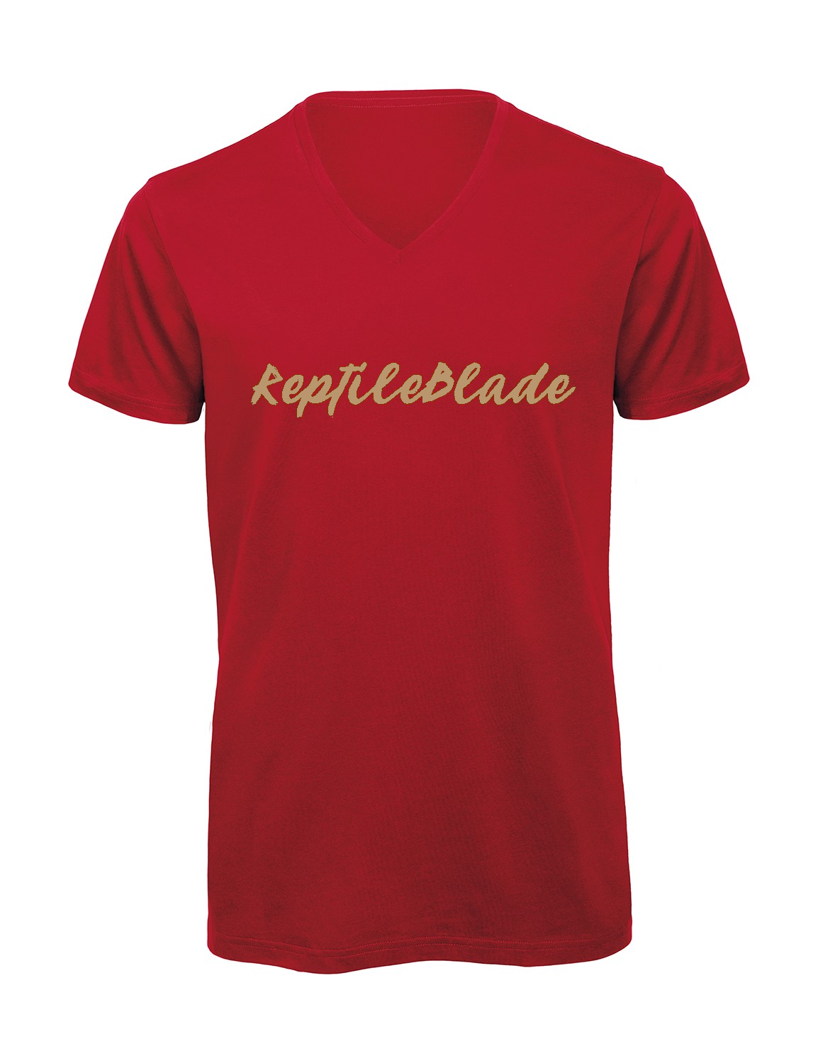 Miniature T-shirt homme col v "Reptileblade"