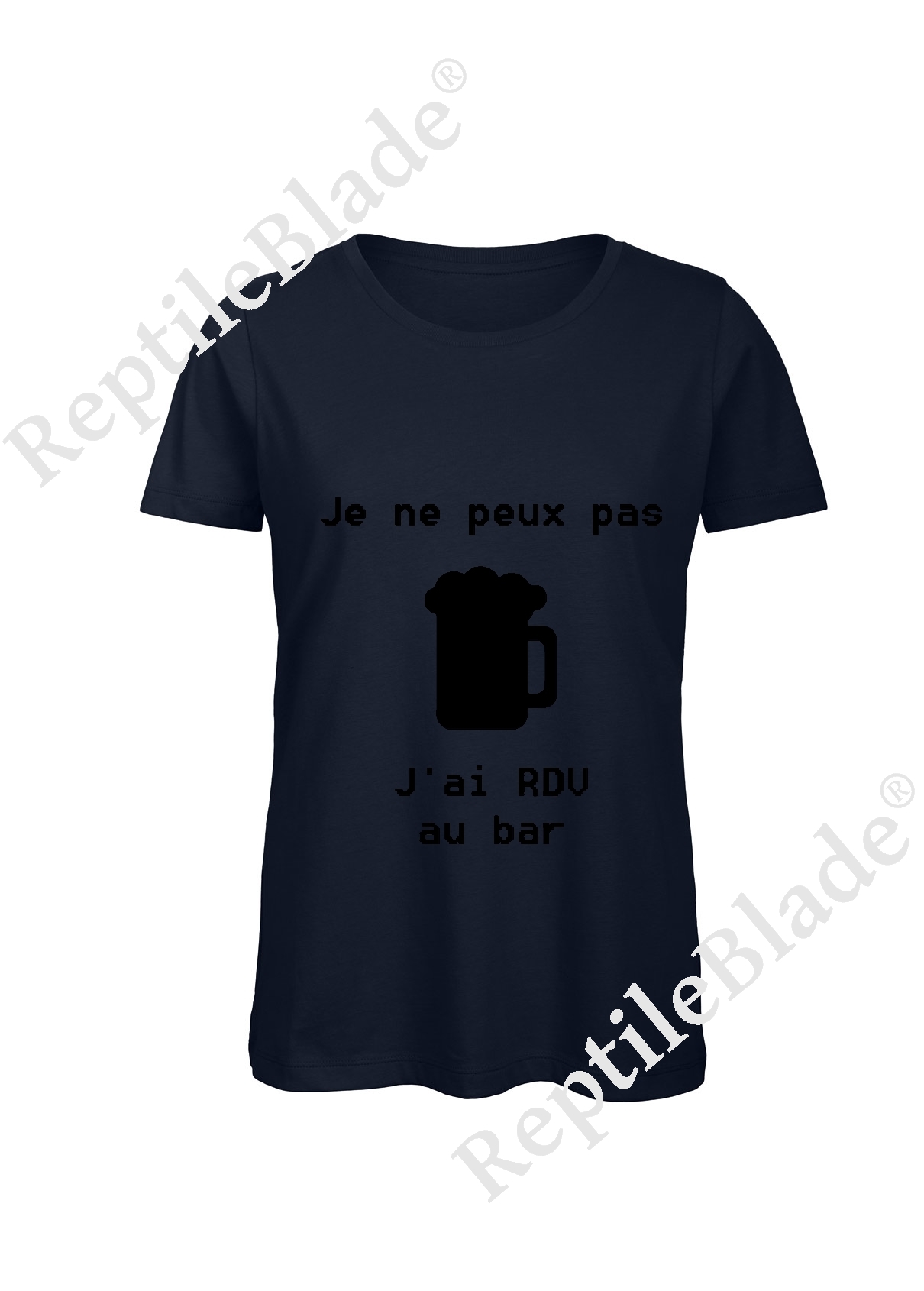 Miniature T-shirt femme "Je peux pas j'ai encore rdv au bar"