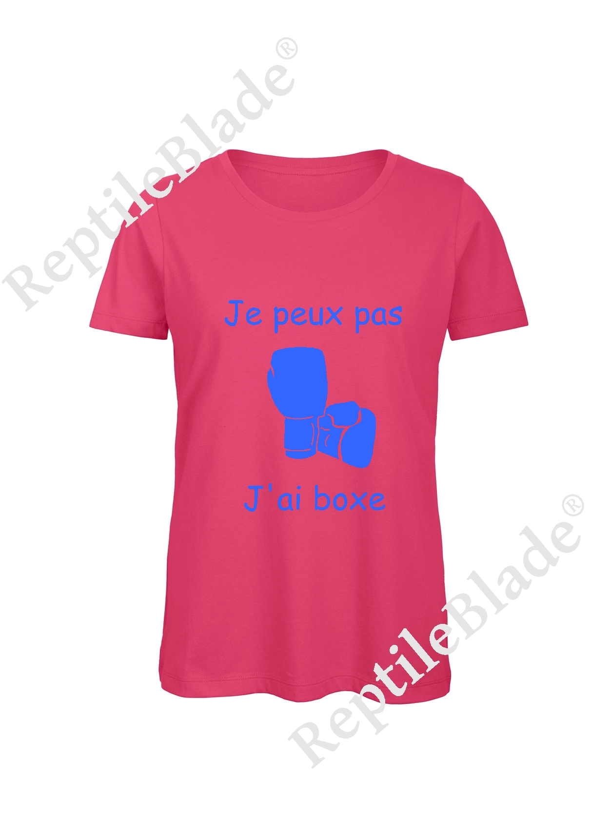 Miniature T-shirt femme "Je peux pas j'ai boxe"