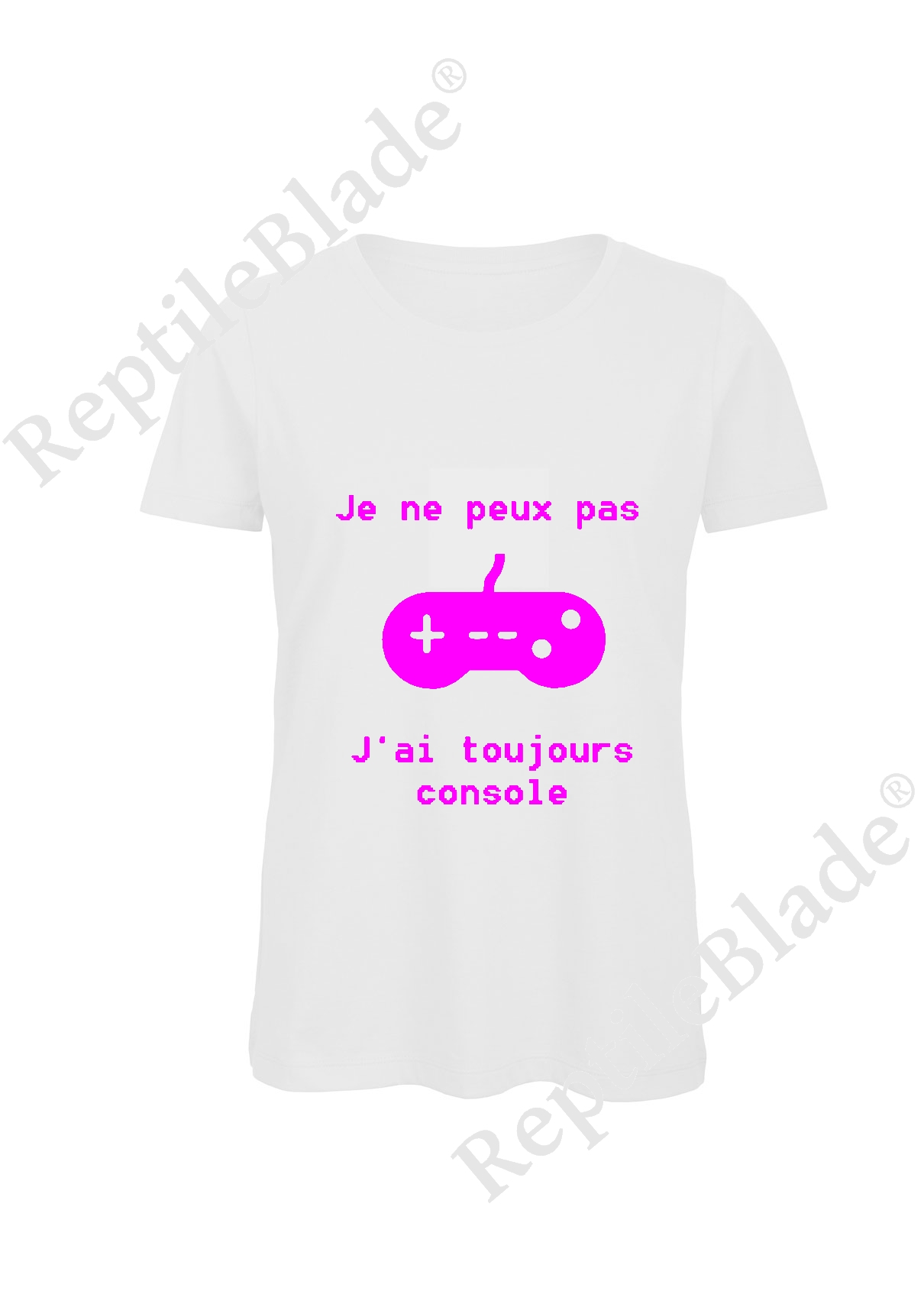 Miniature T-shirt femme "Je peux pas j'ai toujours console"