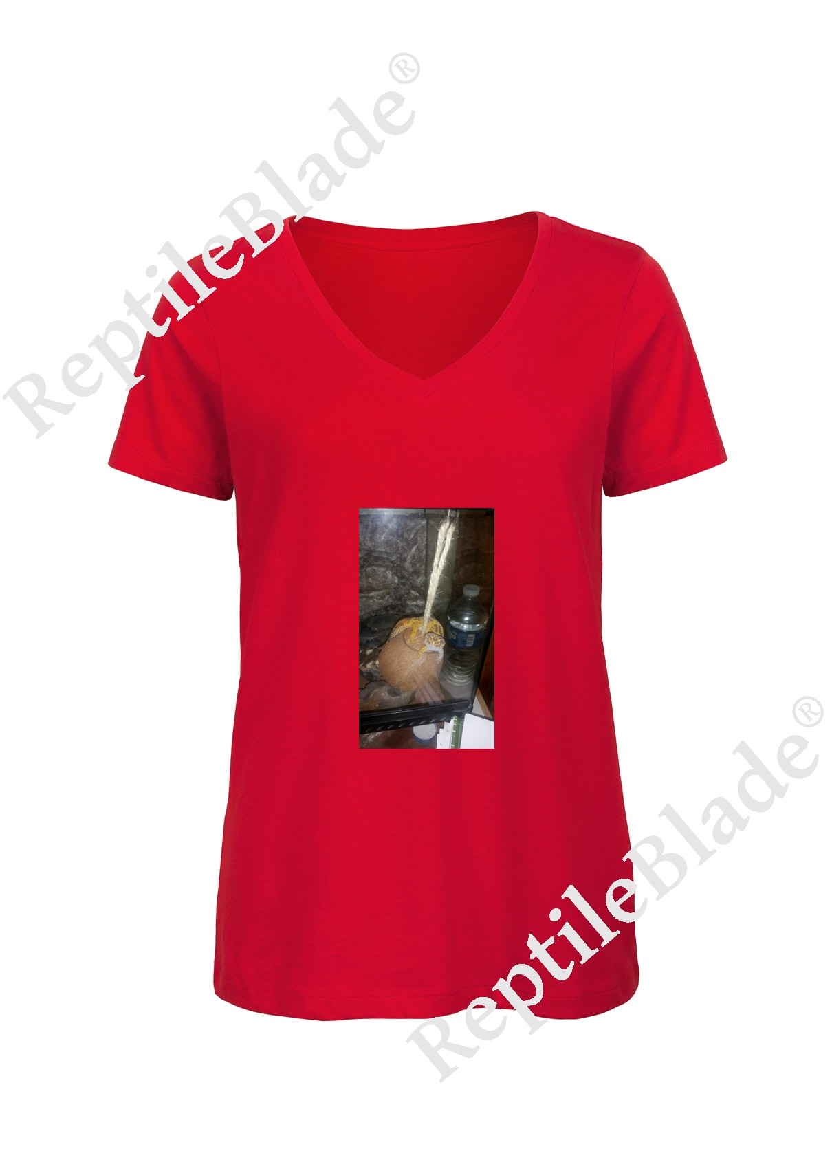 Miniature T-shirt femme col v "Lilo tortues"