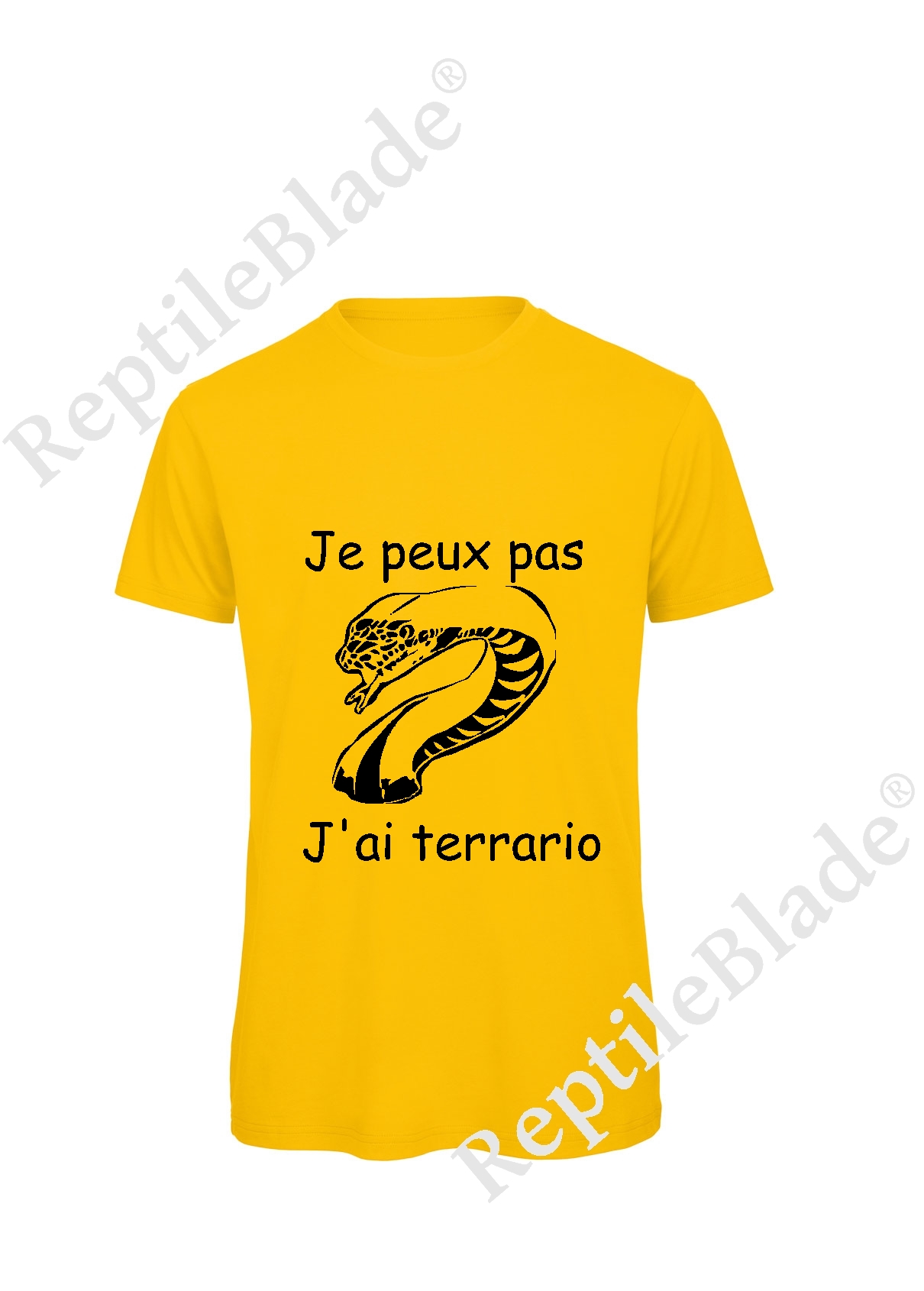 T-shirt homme "Je peux pas j'ai terrario"
