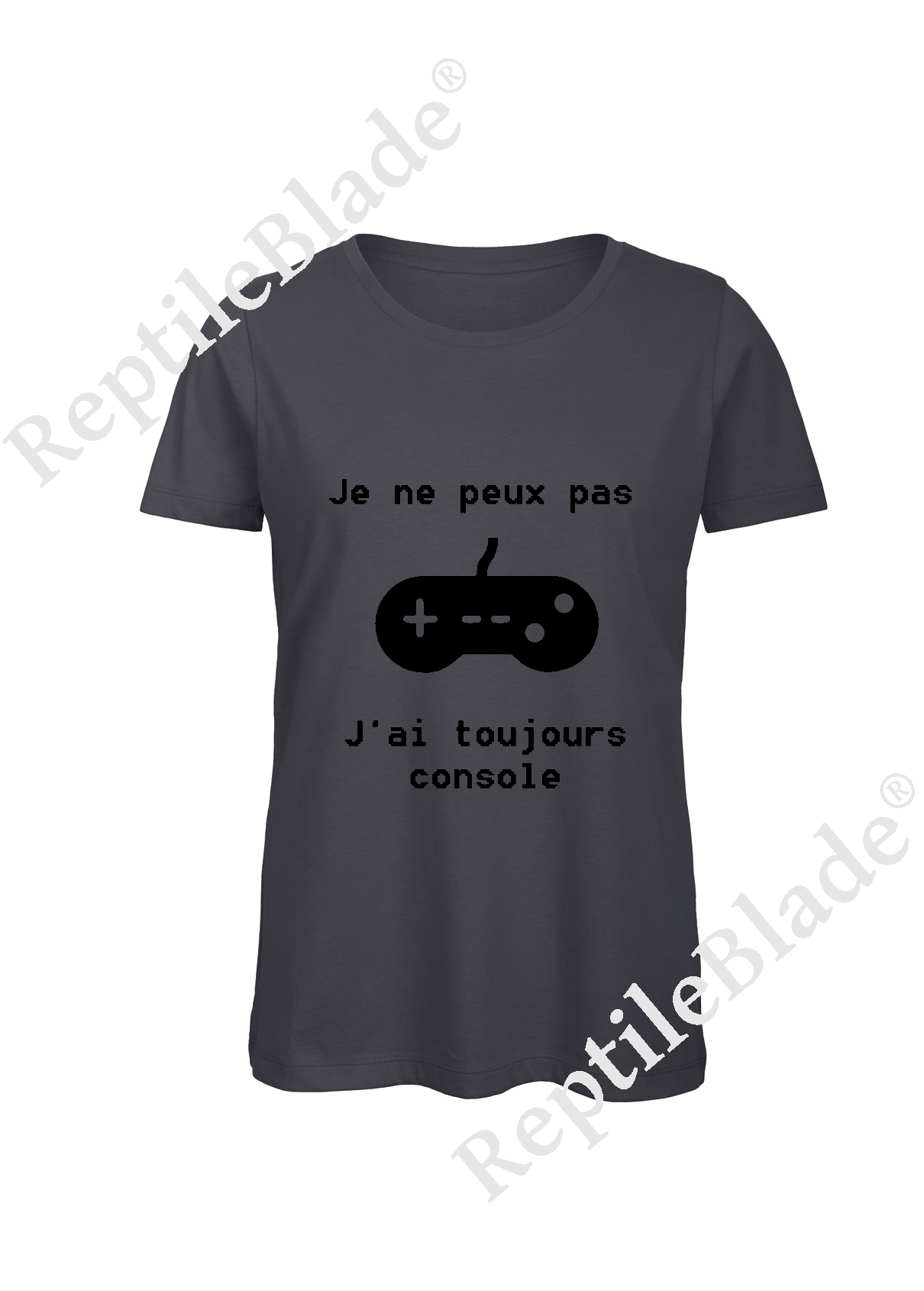 Miniature T-shirt femme "Je peux pas j'ai toujours console"