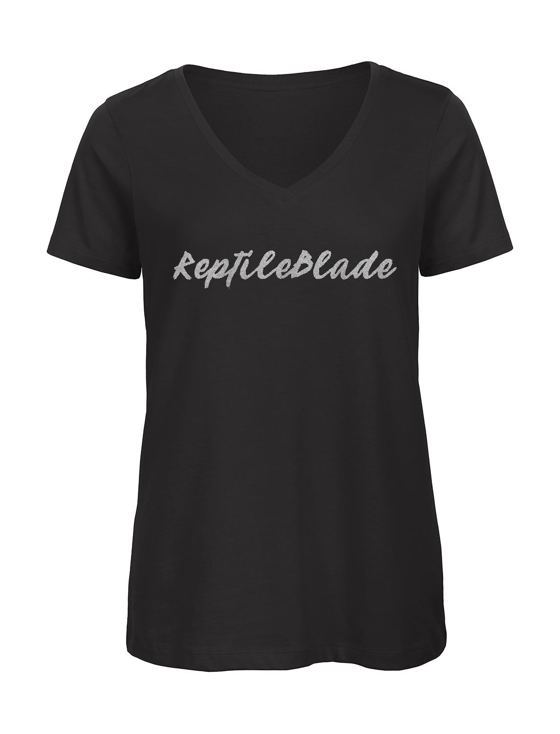 T-shirt femme col v "ReptileBlade"