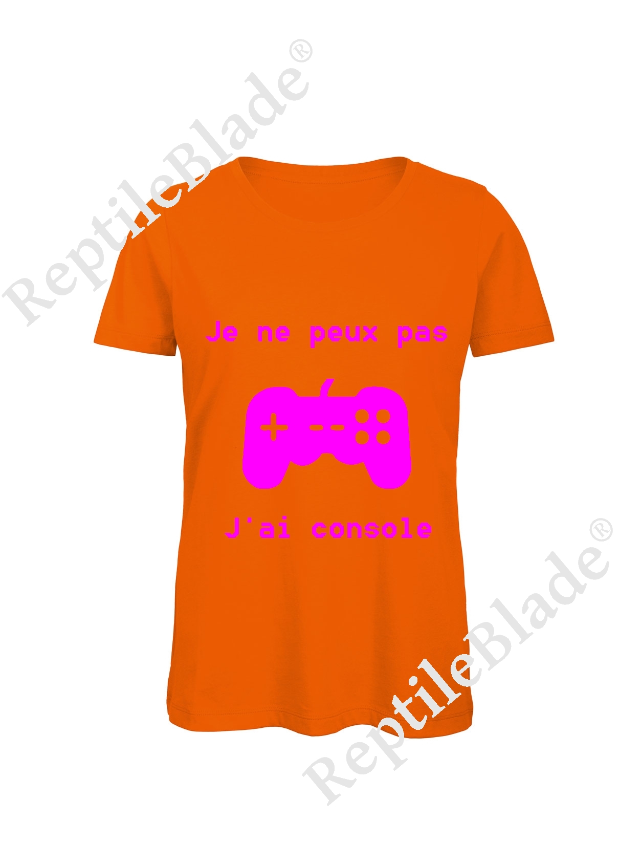 Miniature T-shirt femme "Je peux pas j'ai console"