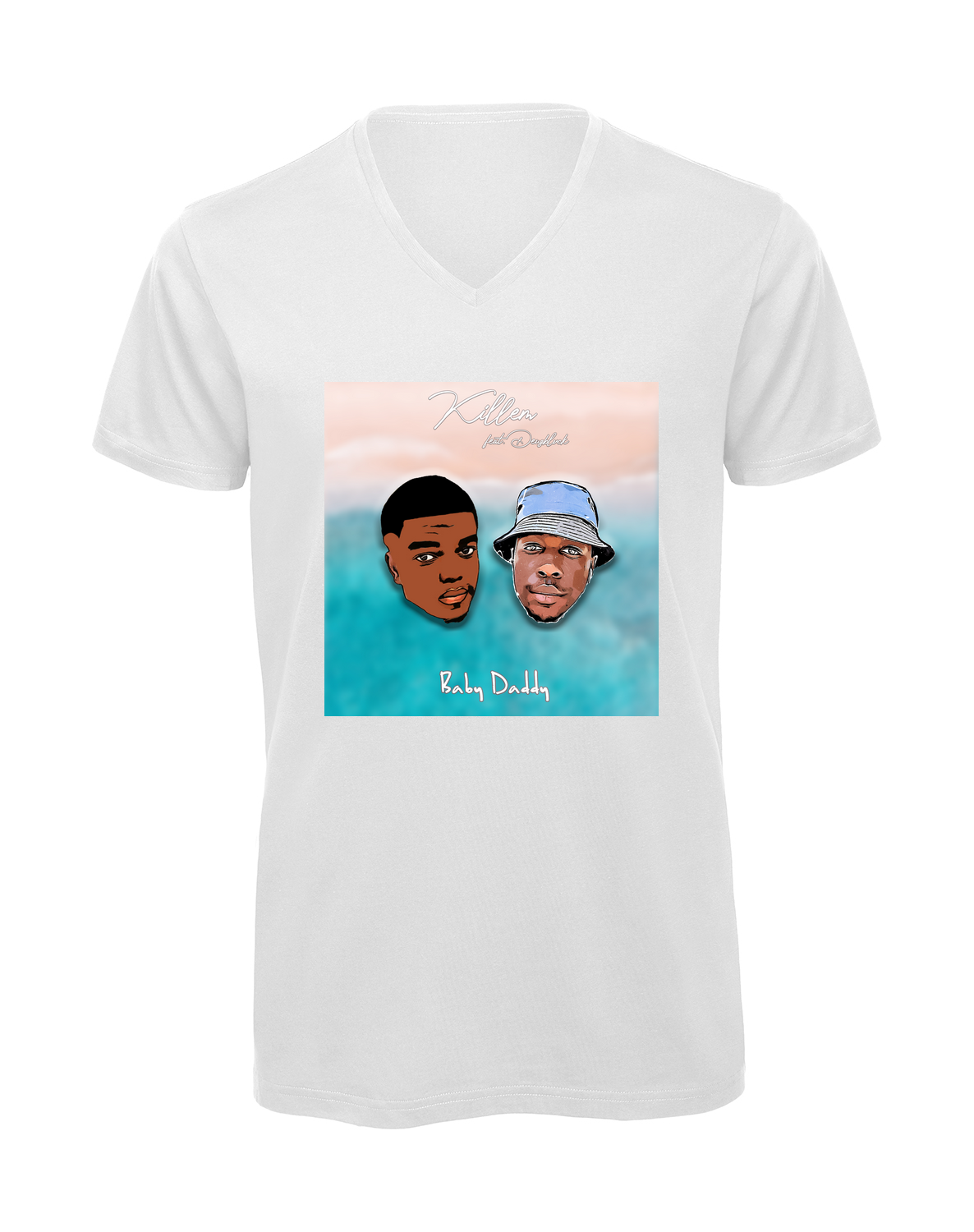 Miniature T-shirt homme col v "Killem Officiel"