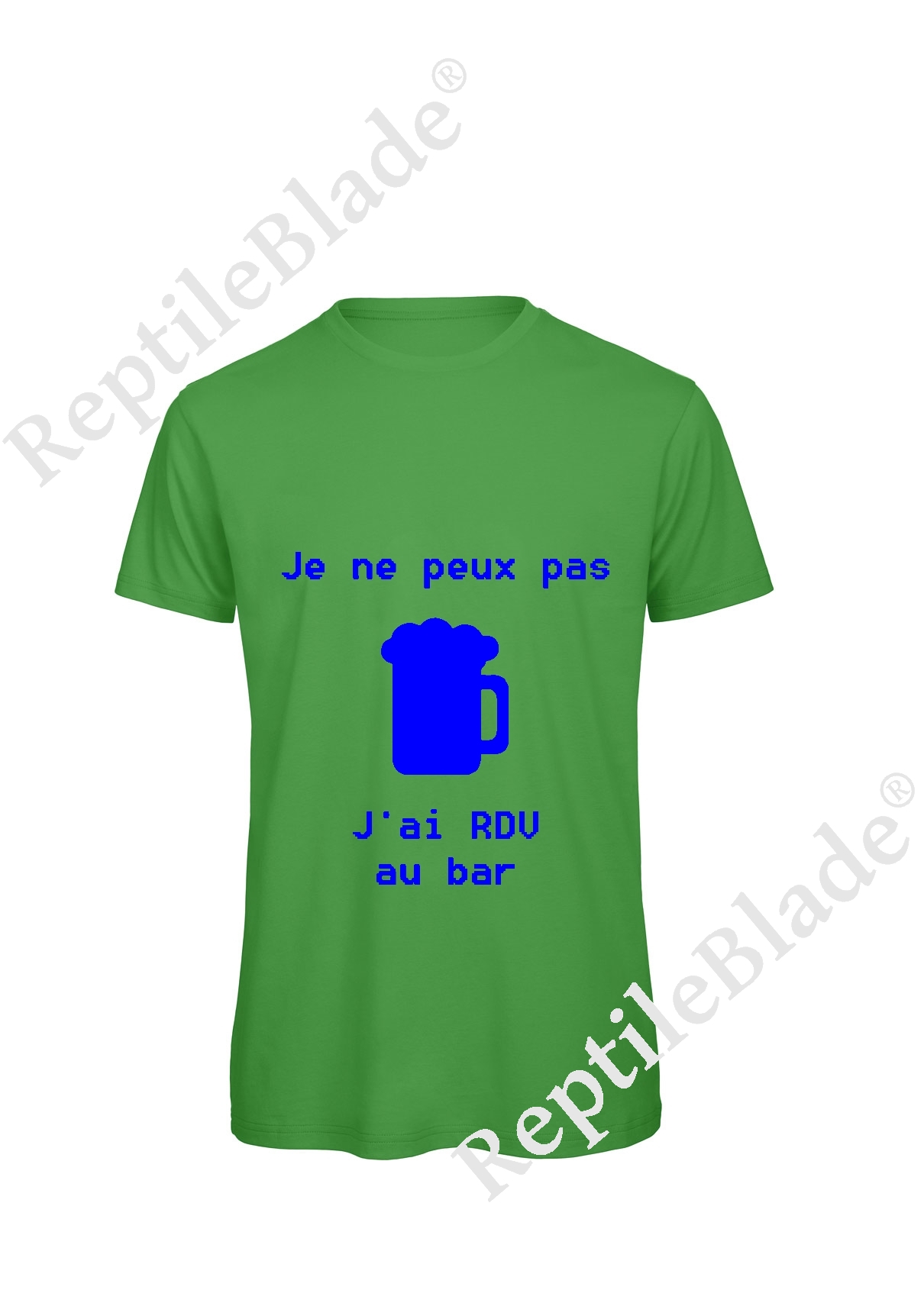 T-shirt homme "Je peux pas j'ai rdv au bar"