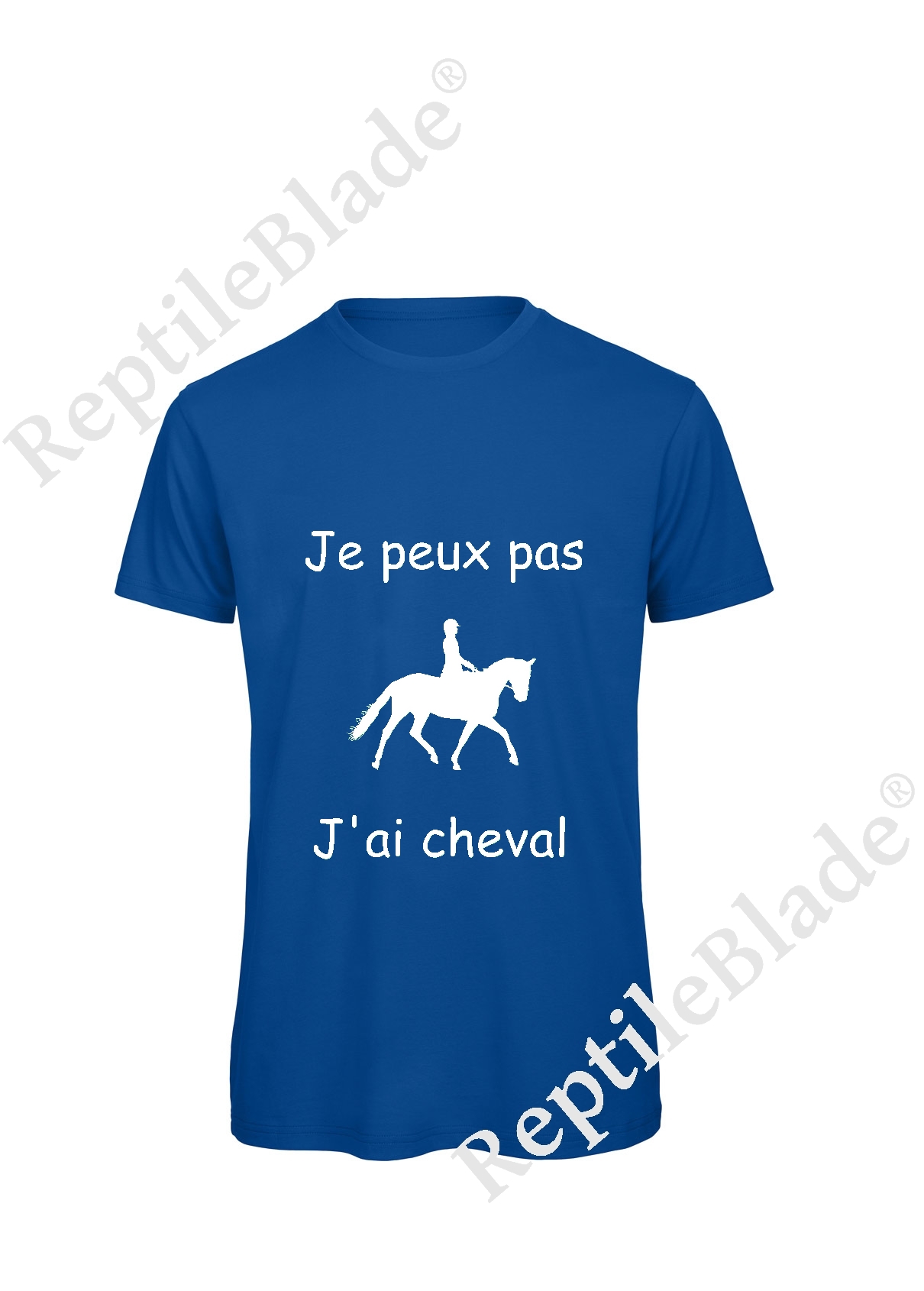 T-shirt homme "Je peux pas j'ai cheval"