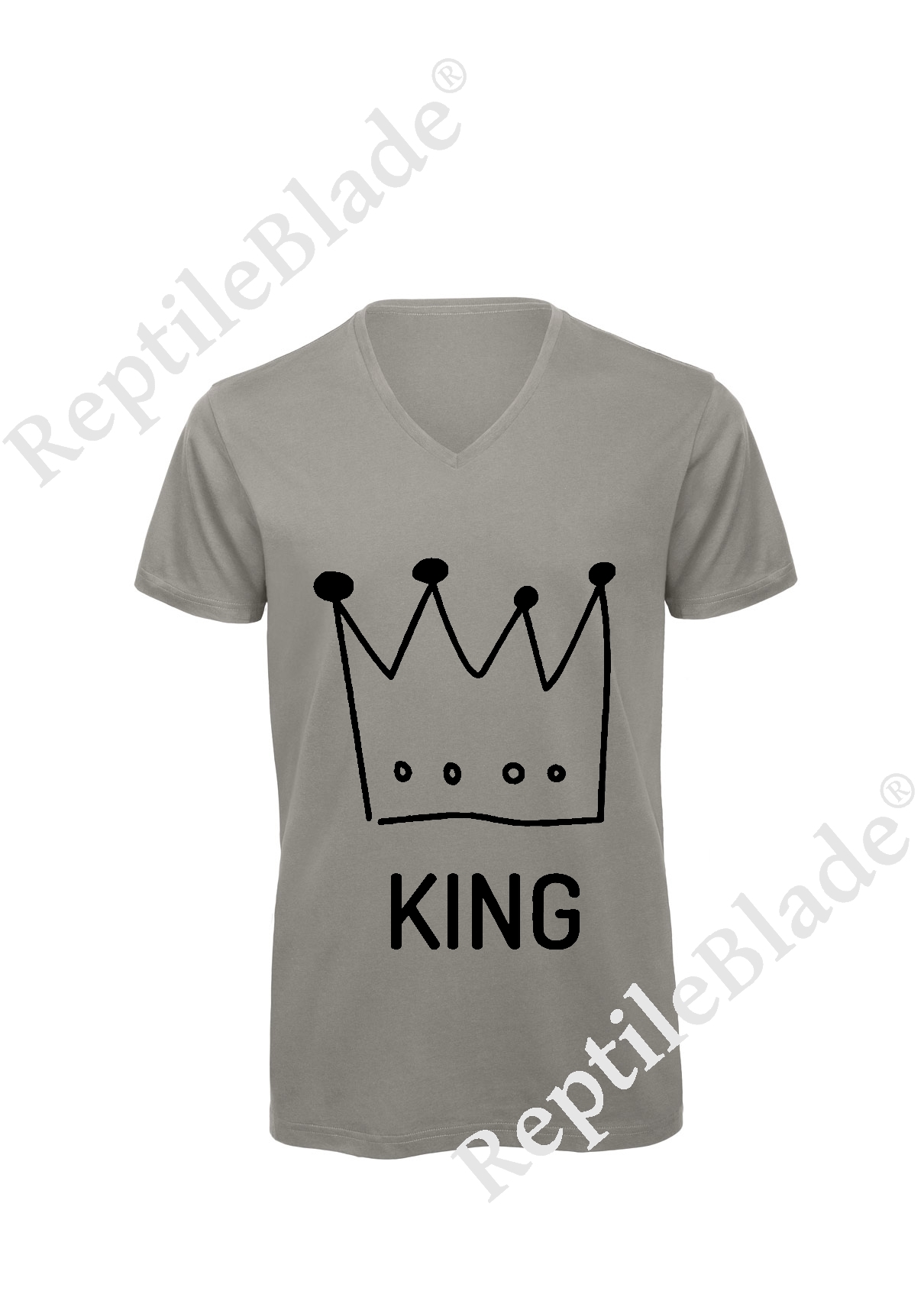 T-shirt homme col v "king"