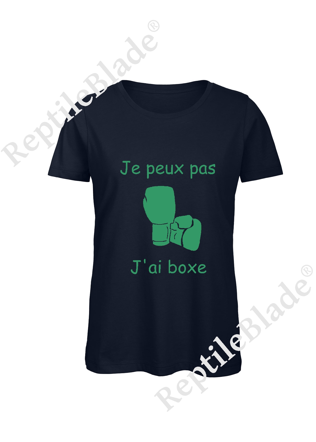 T-shirt femme "Je peux pas j'ai boxe"