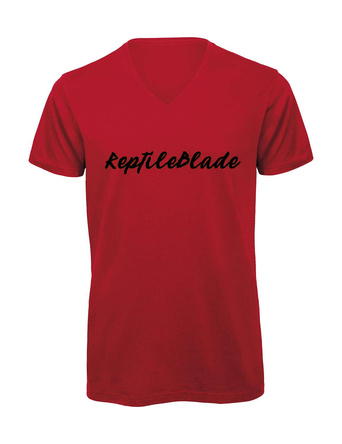 Miniature T-shirt homme col v "Reptileblade"