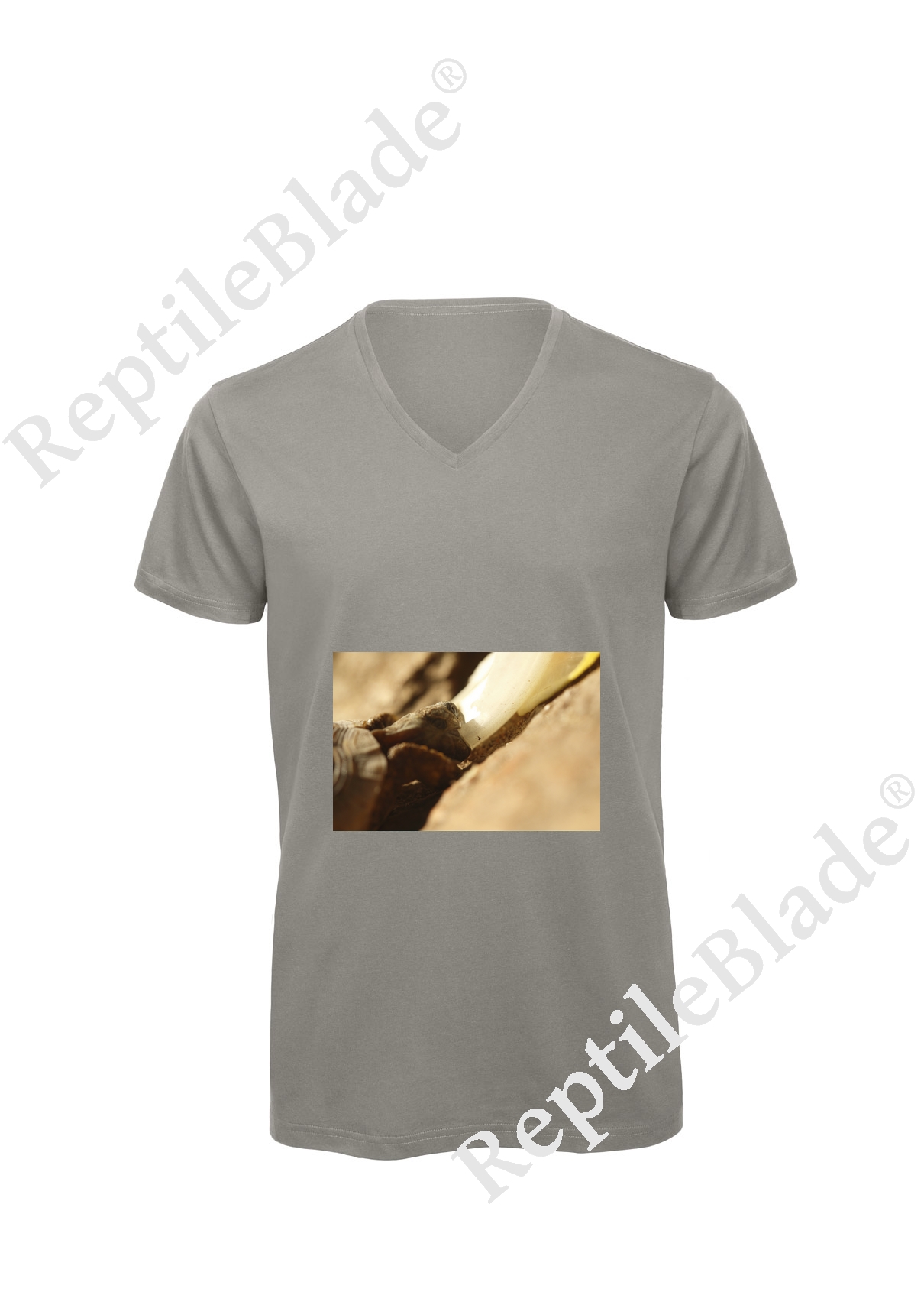 T-shirt homme col v "Lilo tortues"