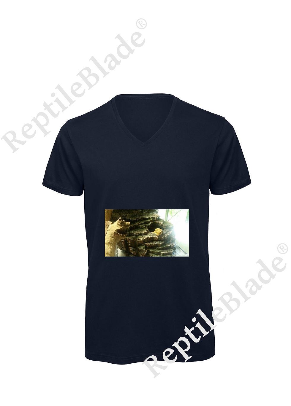 Miniature : T-shirt homme col v "Lilo tortues"