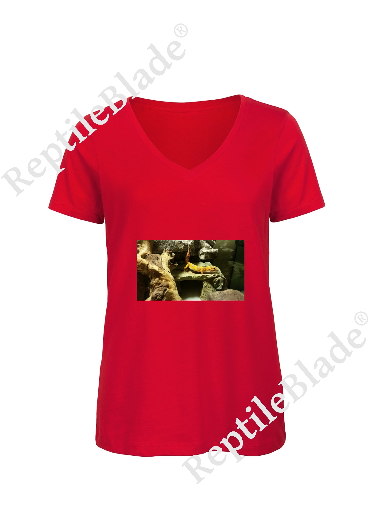Miniature T-shirt femme col v "Lilo tortues"