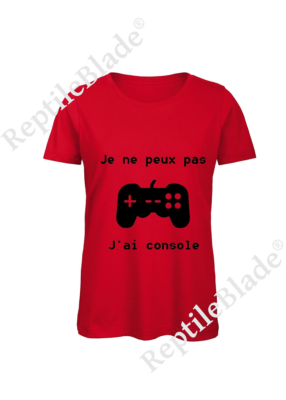 Thumbnail: T-shirt femme "Je peux pas j'ai console"