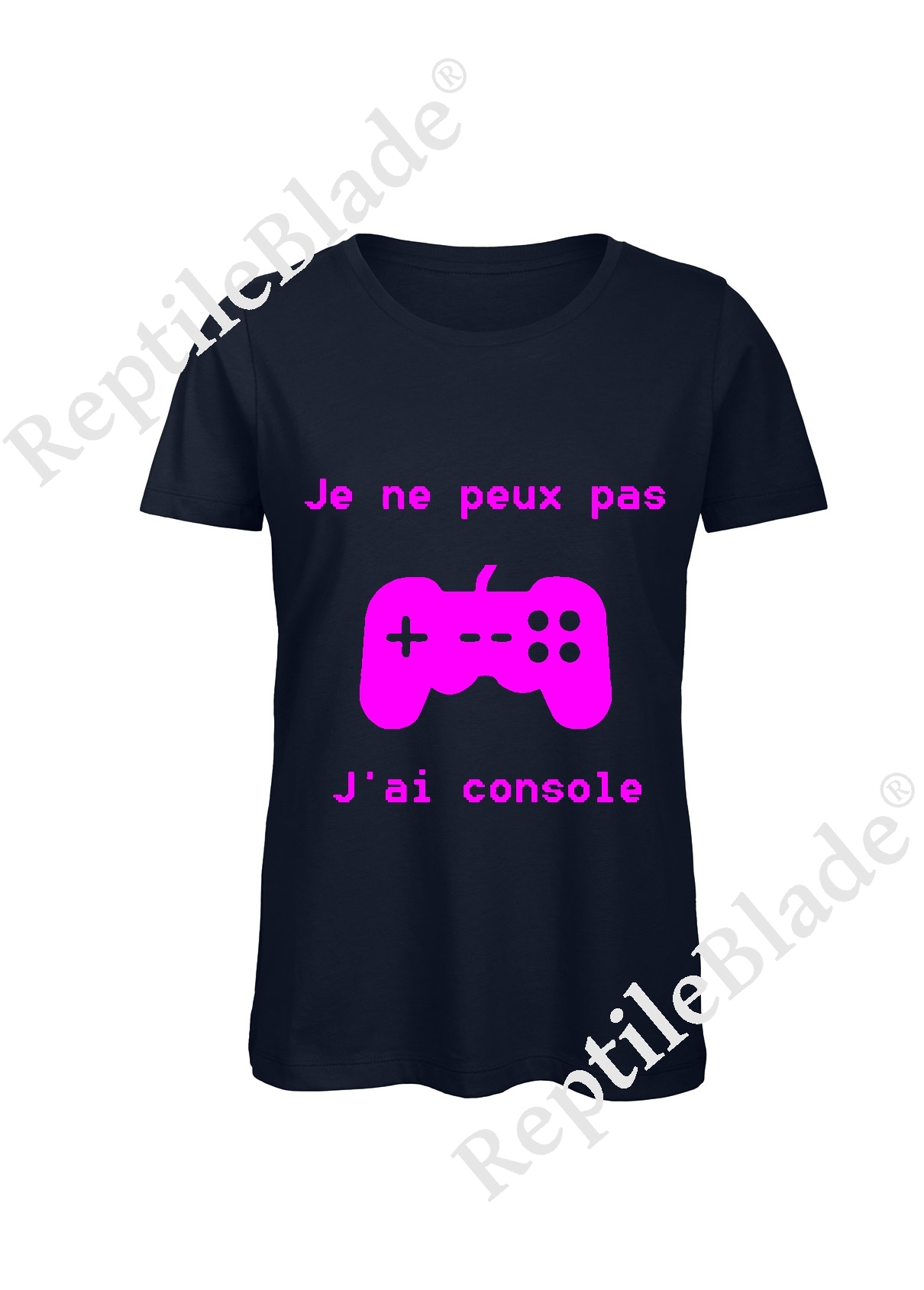 Miniature T-shirt femme "Je peux pas j'ai console"