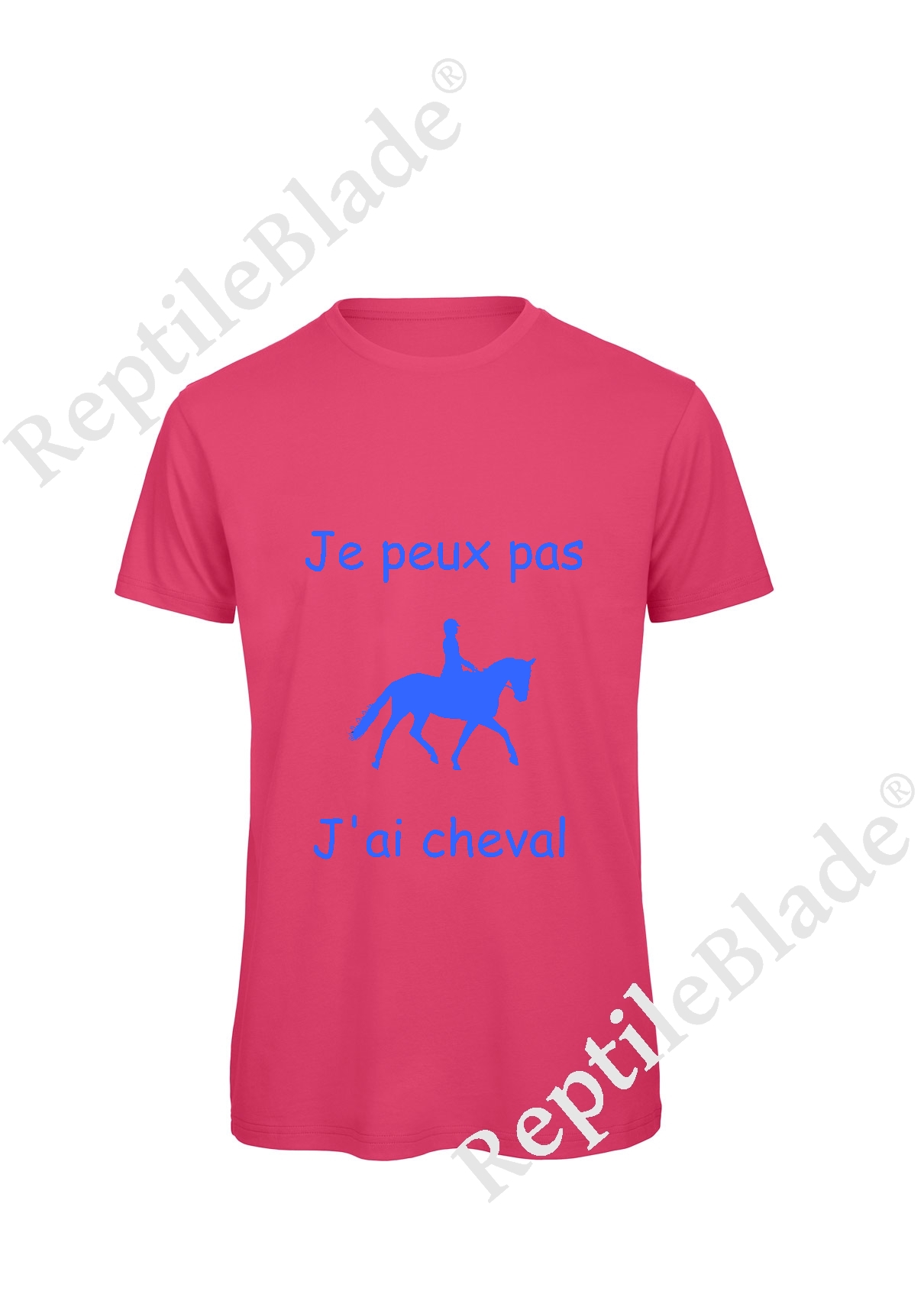 T-shirt homme "Je peux pas j'ai cheval"