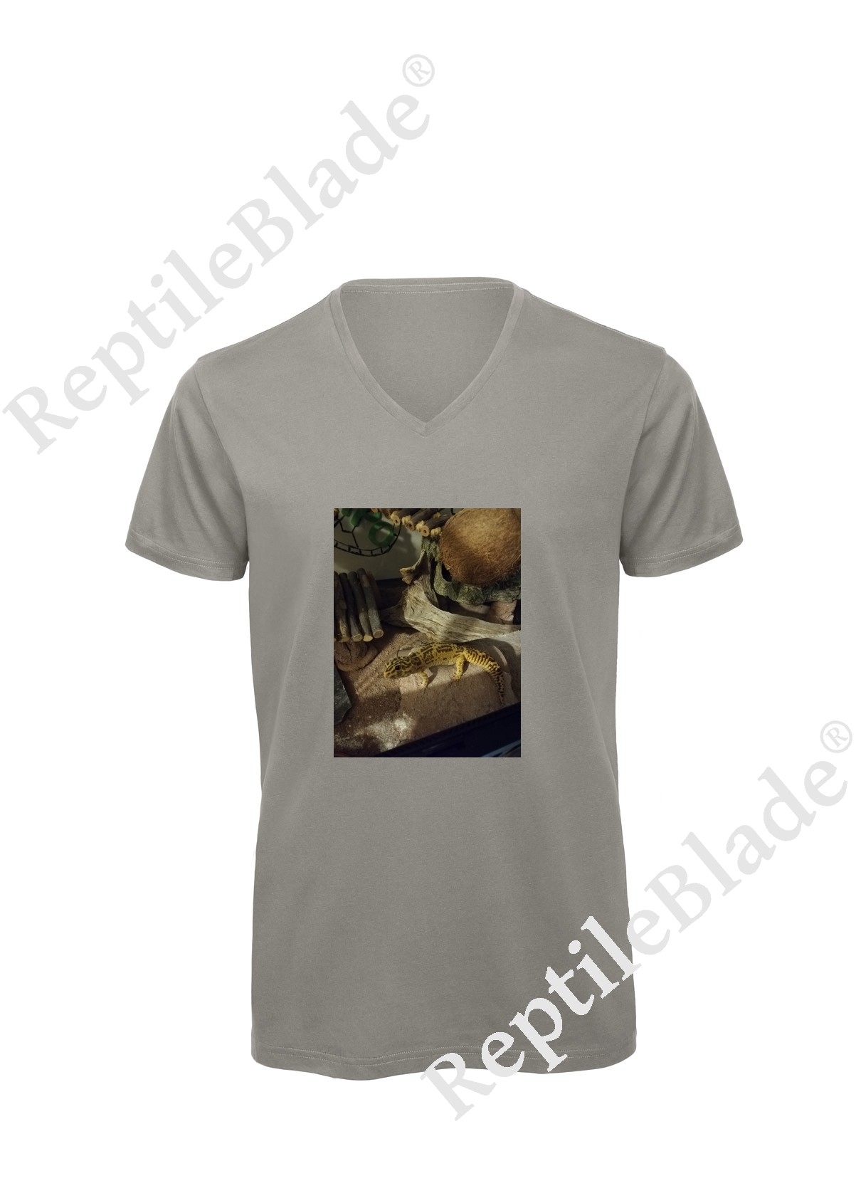 T-shirt homme col v "Lilo tortues"