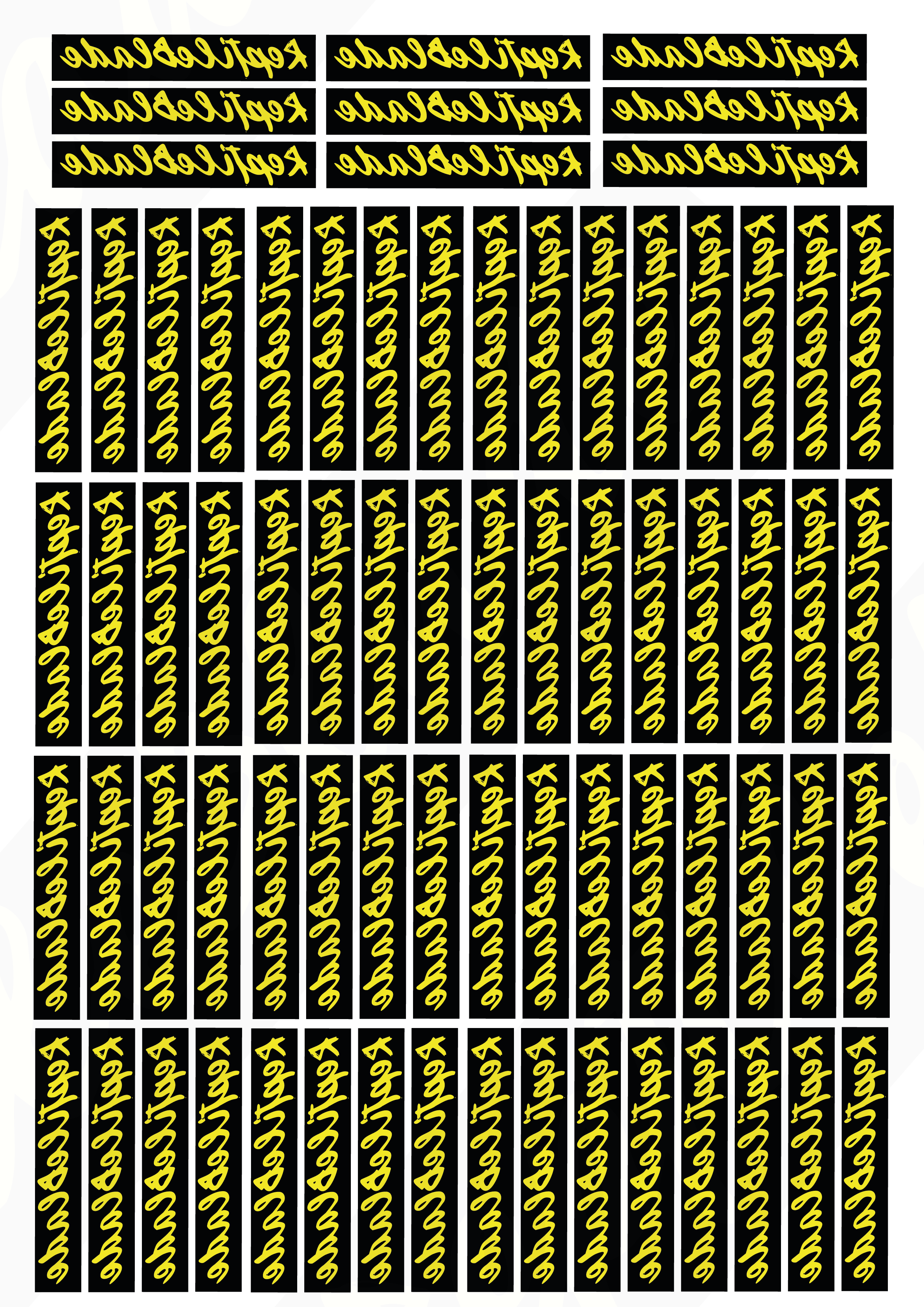 Miniature Planche tattoo éphémère (tatouage)