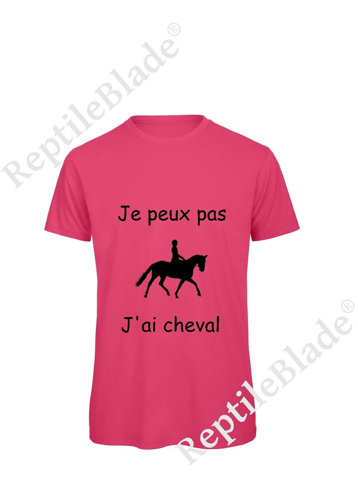 Miniature T-shirt homme "Je peux pas j'ai cheval"