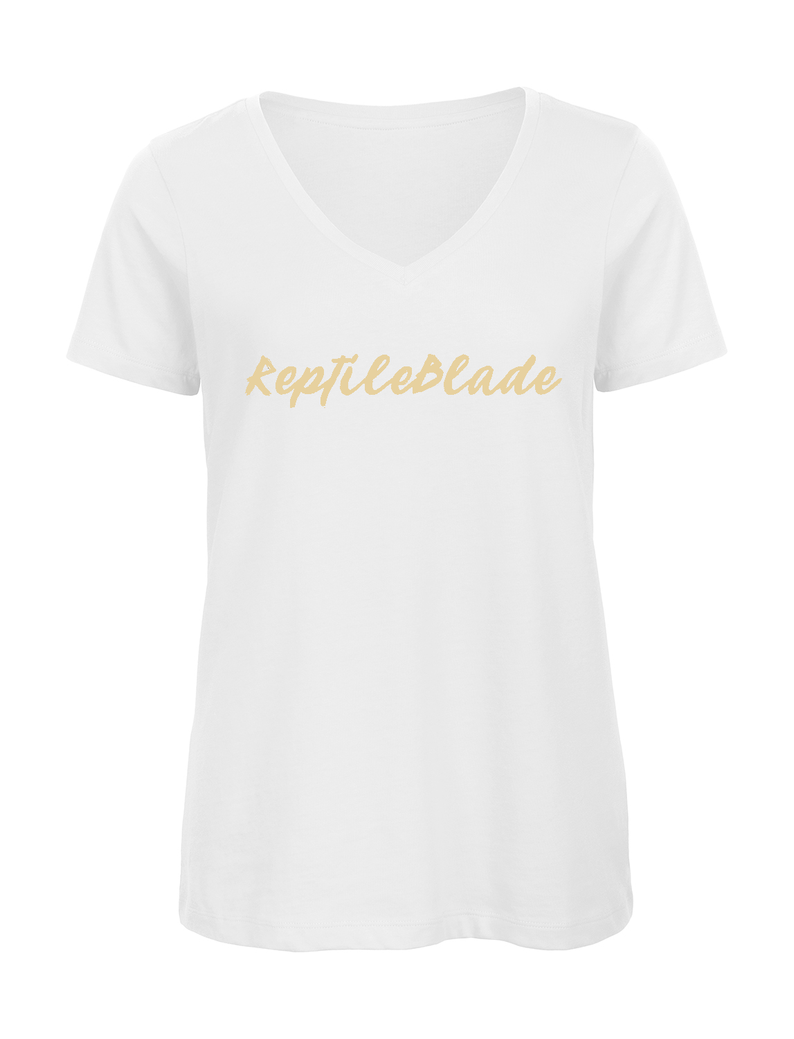 Miniature T-shirt femme col v "ReptileBlade"