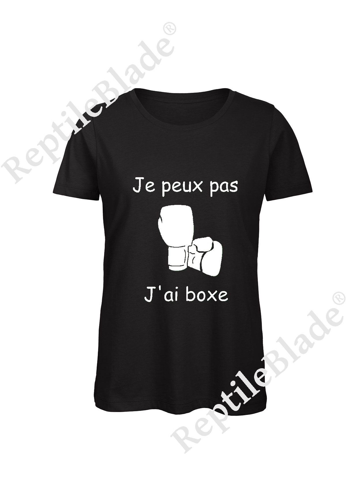 Miniature T-shirt femme "Je peux pas j'ai boxe"