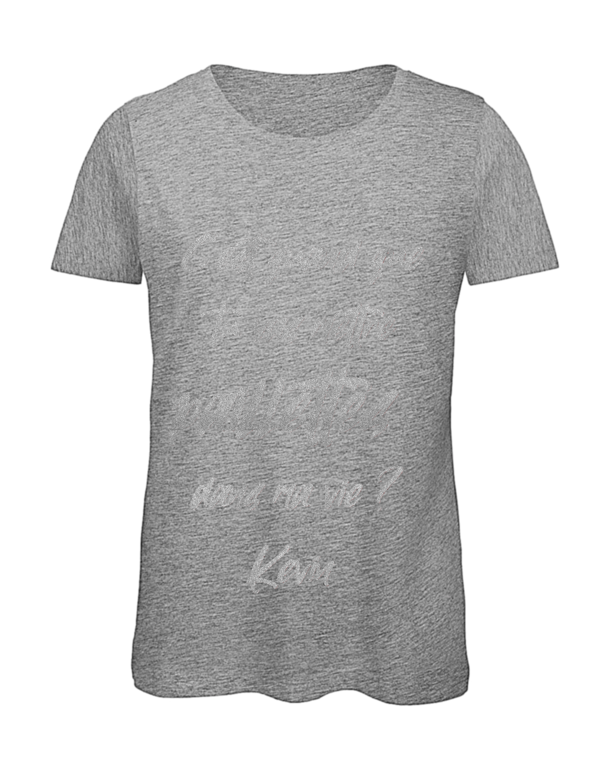 Miniature T-shirt femme "C'est quand que tu vas mettre des paillettes dans ma vie"