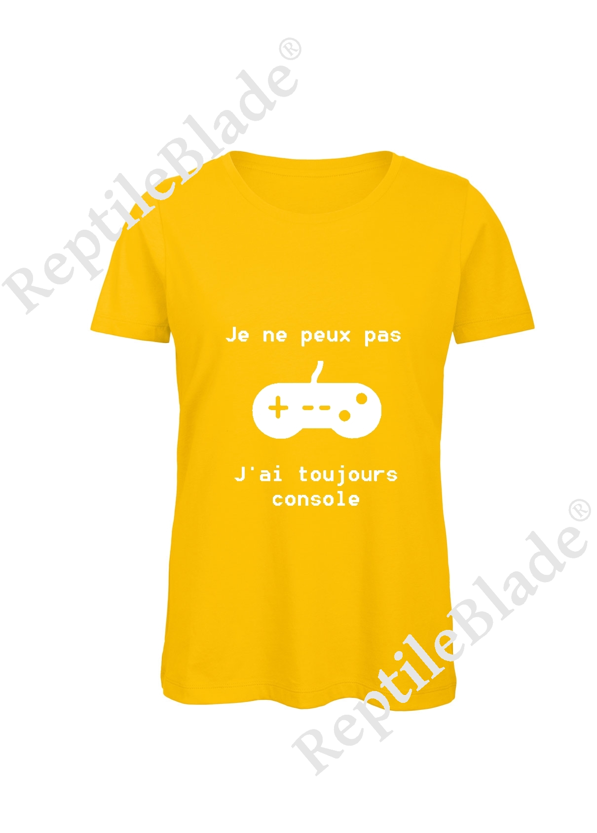 Miniature T-shirt femme "Je peux pas j'ai toujours console"