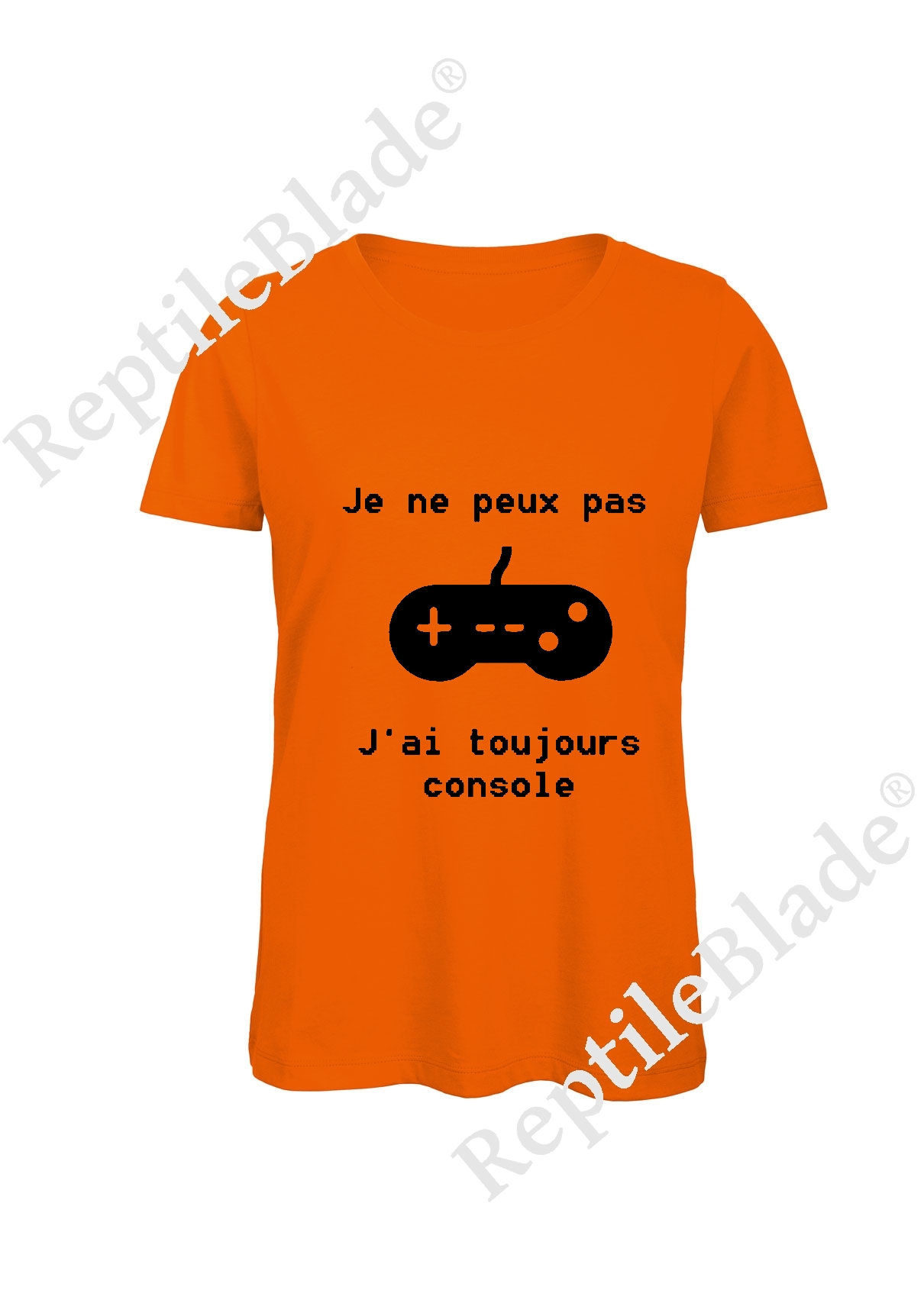 Miniature T-shirt femme "Je peux pas j'ai toujours console"