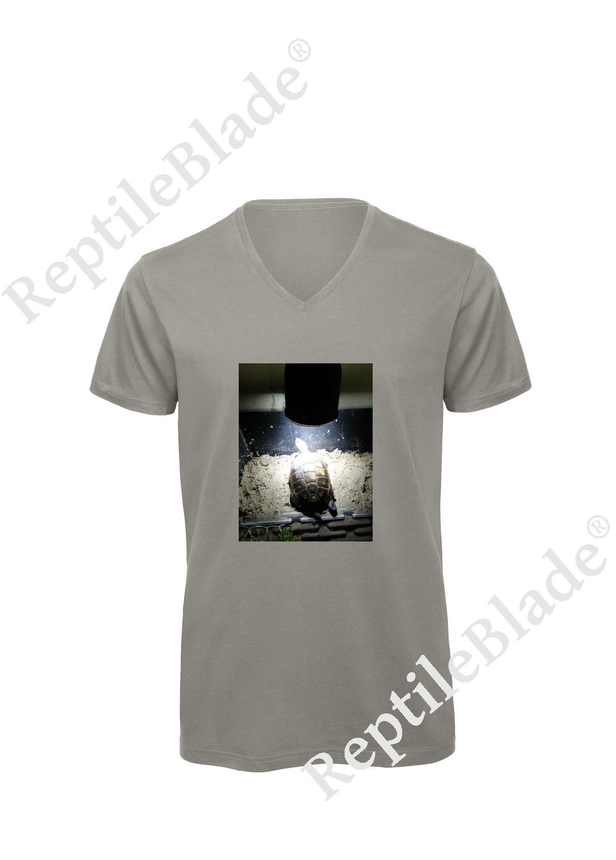T-shirt homme col v "Lilo tortues"