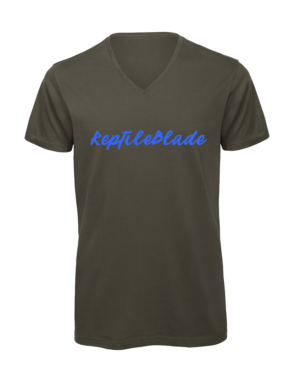 Miniature T-shirt homme col v "Reptileblade"