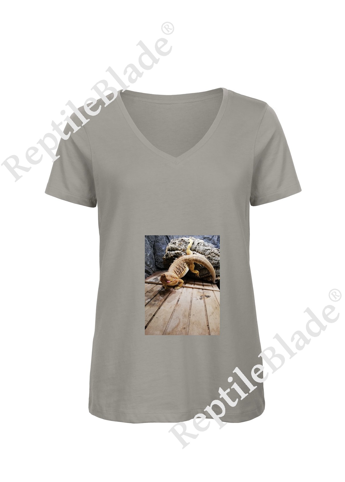 Miniature T-shirt femme col v "Lilo tortues"