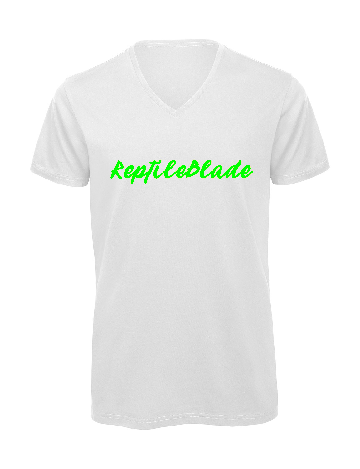 Miniature T-shirt homme col v "Reptileblade"
