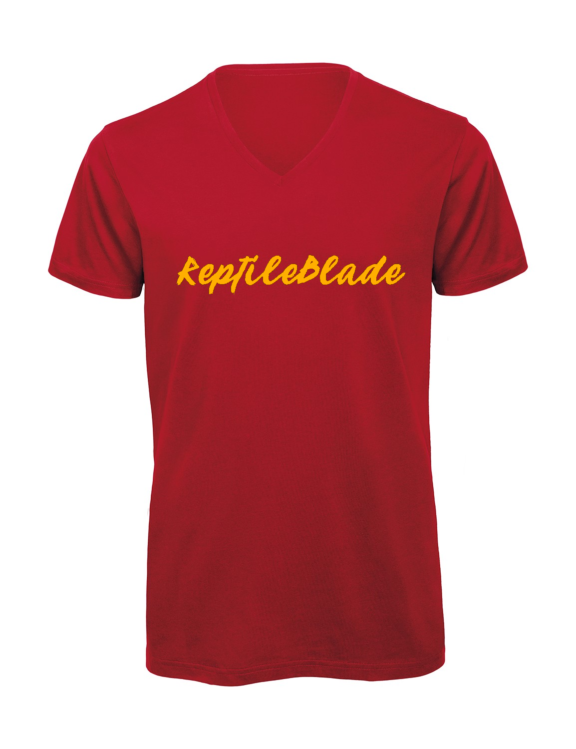 Miniature T-shirt homme col v "Reptileblade"