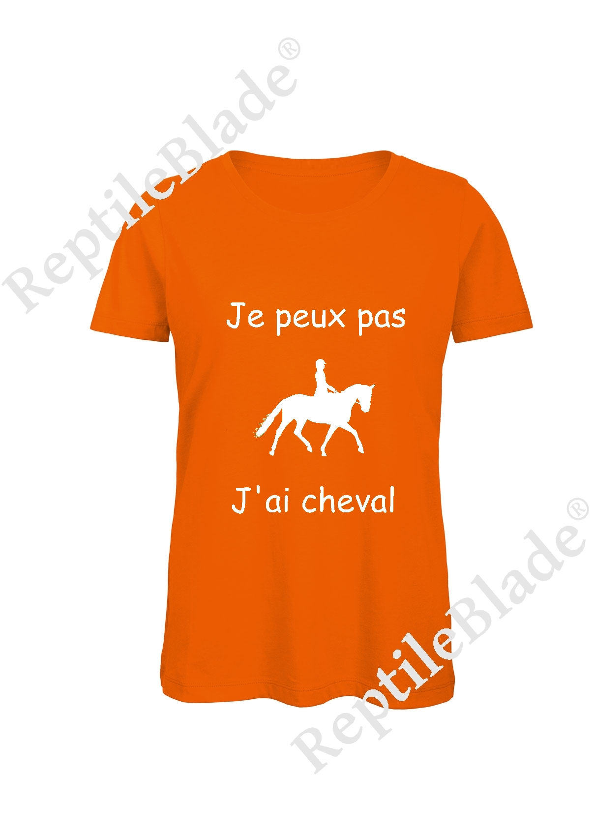 T-shirt femme "Je peux pas j'ai cheval"