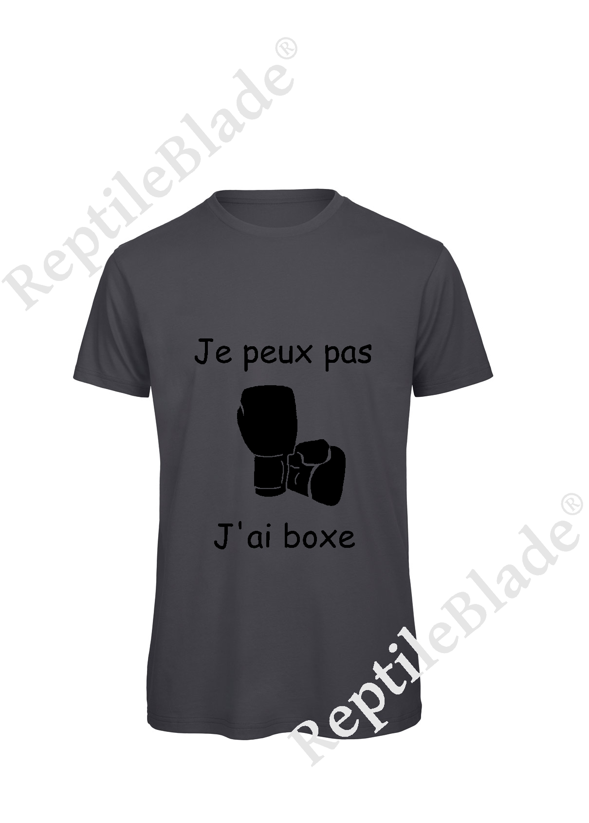 Miniature T-shirt homme "Je peux pas j'ai boxe"