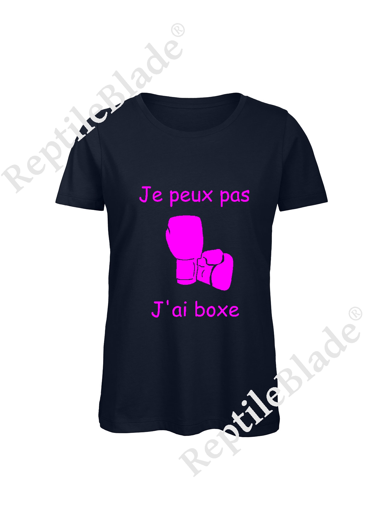 T-shirt femme "Je peux pas j'ai boxe"