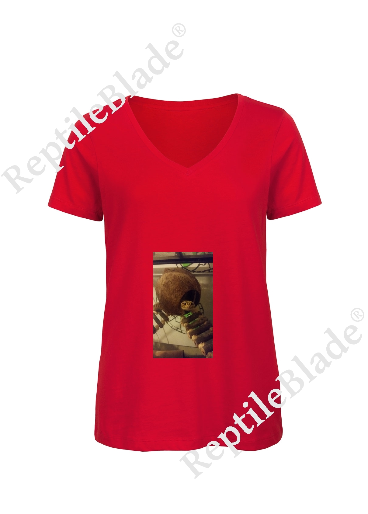Miniature T-shirt femme col v "Lilo tortues"