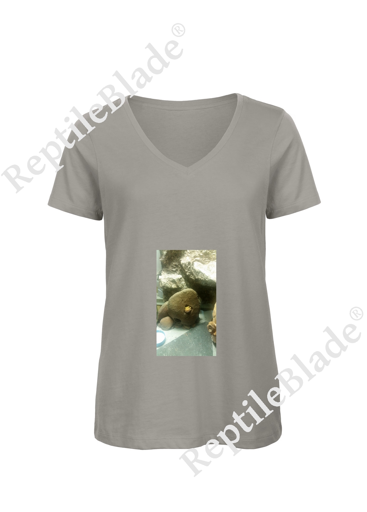 T-shirt femme col v "Lilo tortues"
