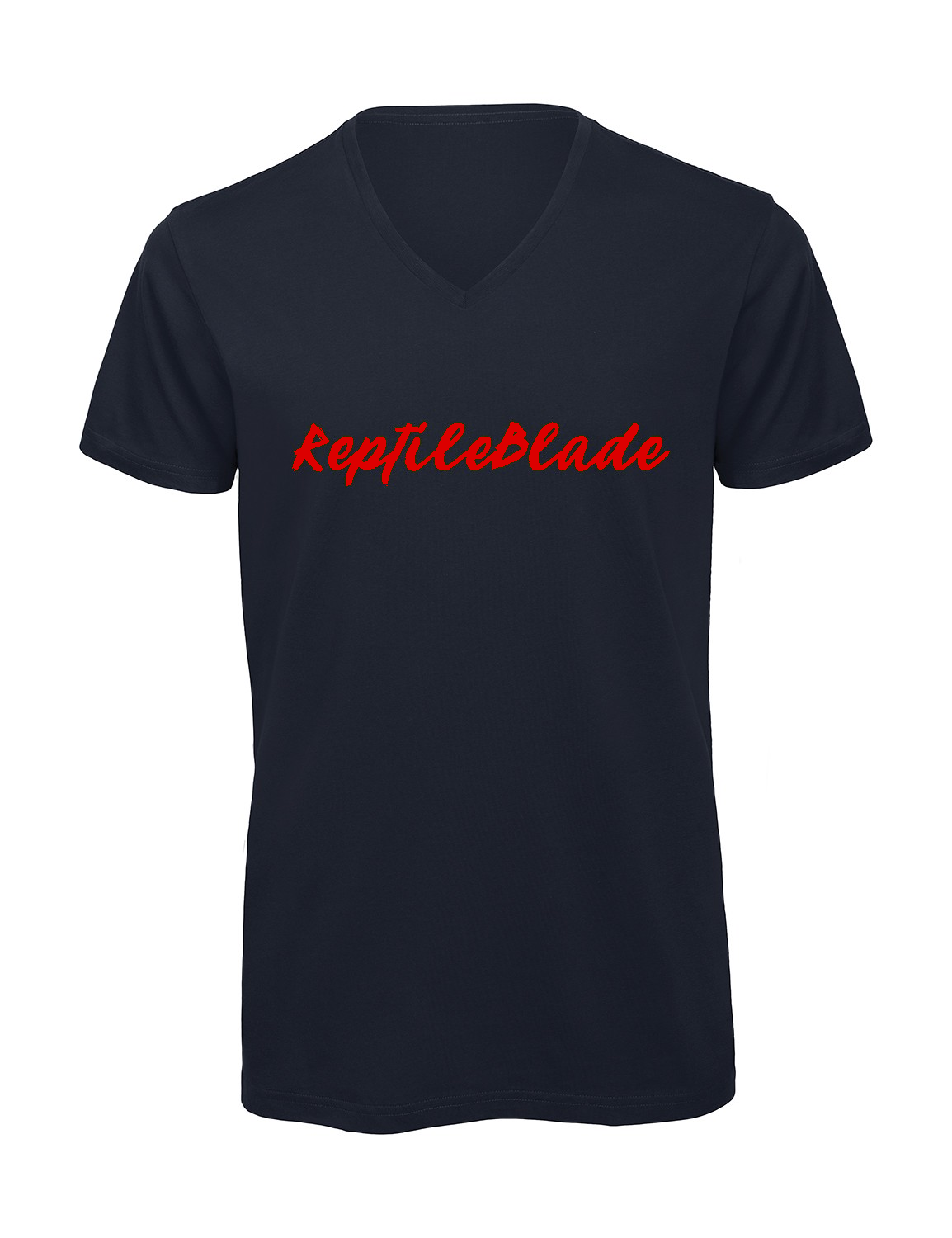 Miniature T-shirt homme col v "Reptileblade"