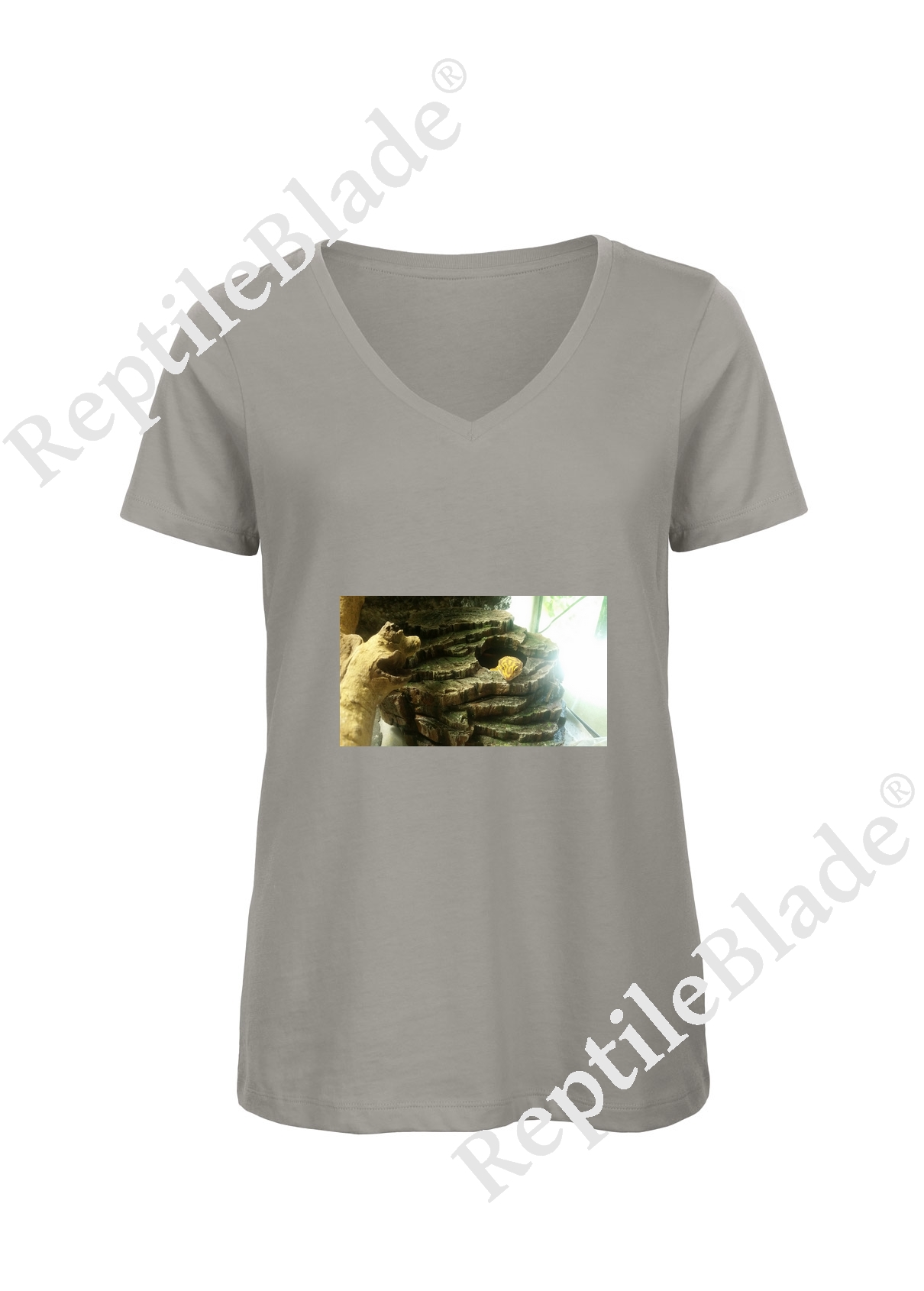 T-shirt femme col v "Lilo tortues"