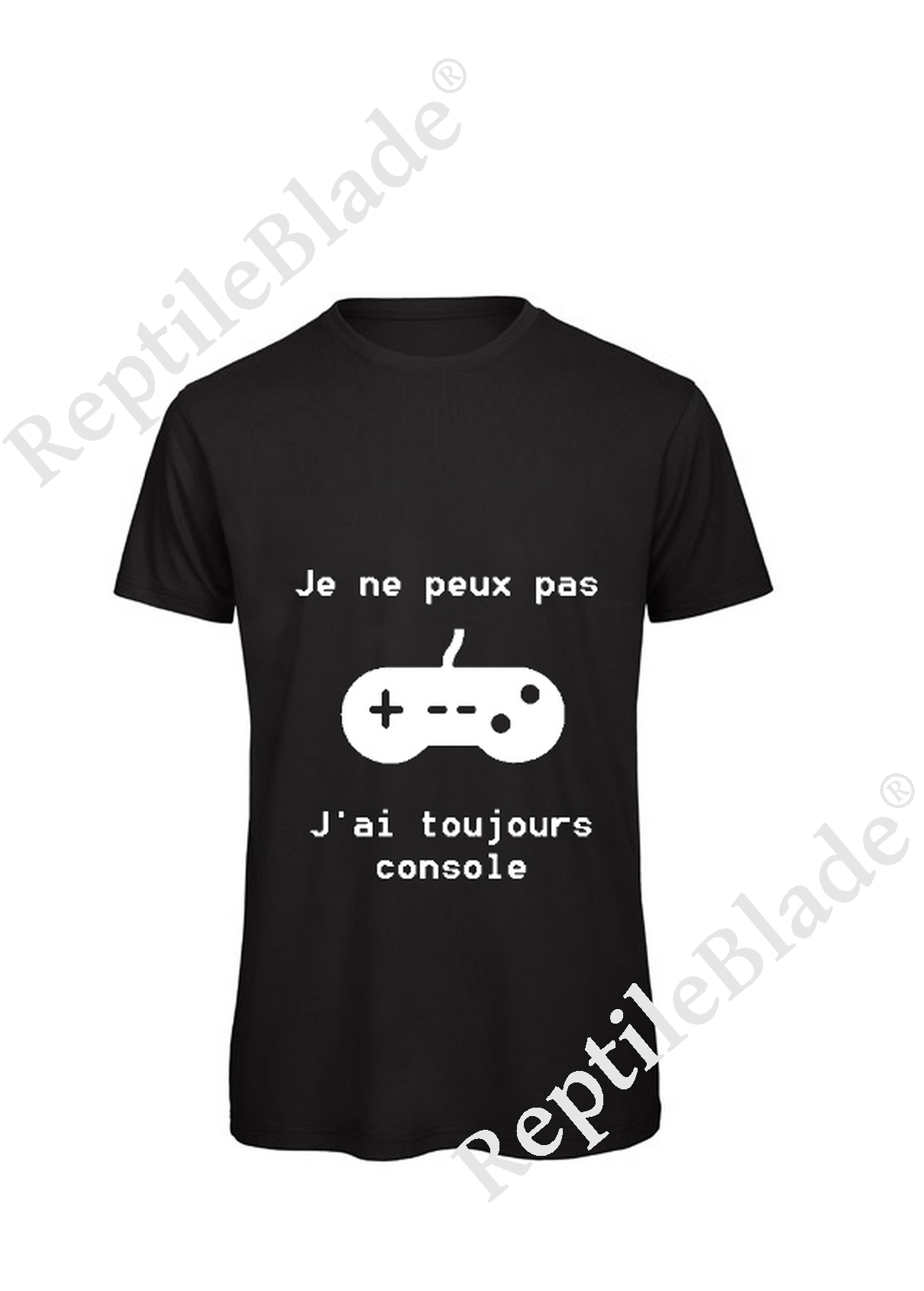Miniature T-shirt homme "Je peux pas j'ai toujours console"